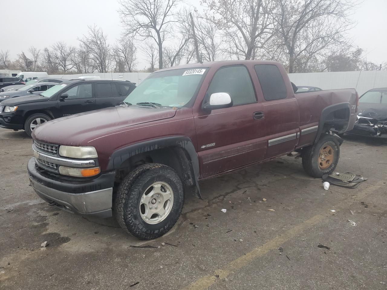 2002 Chevrolet Silverado K1500 Maroon vin: 1GCEK19T52Z237813