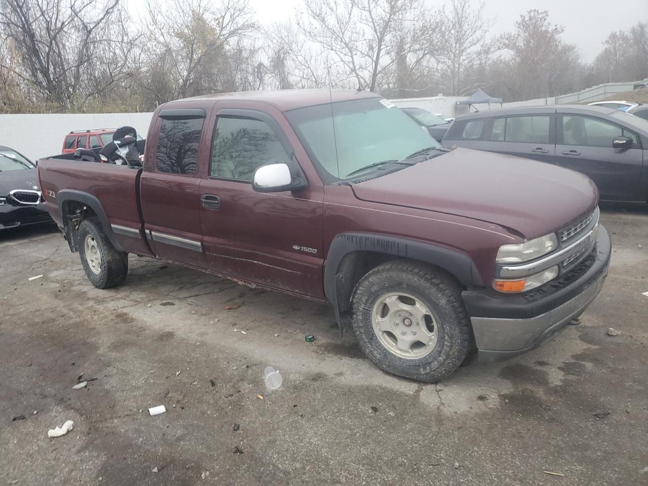 2002 Chevrolet Silverado K1500 Maroon vin: 1GCEK19T52Z237813