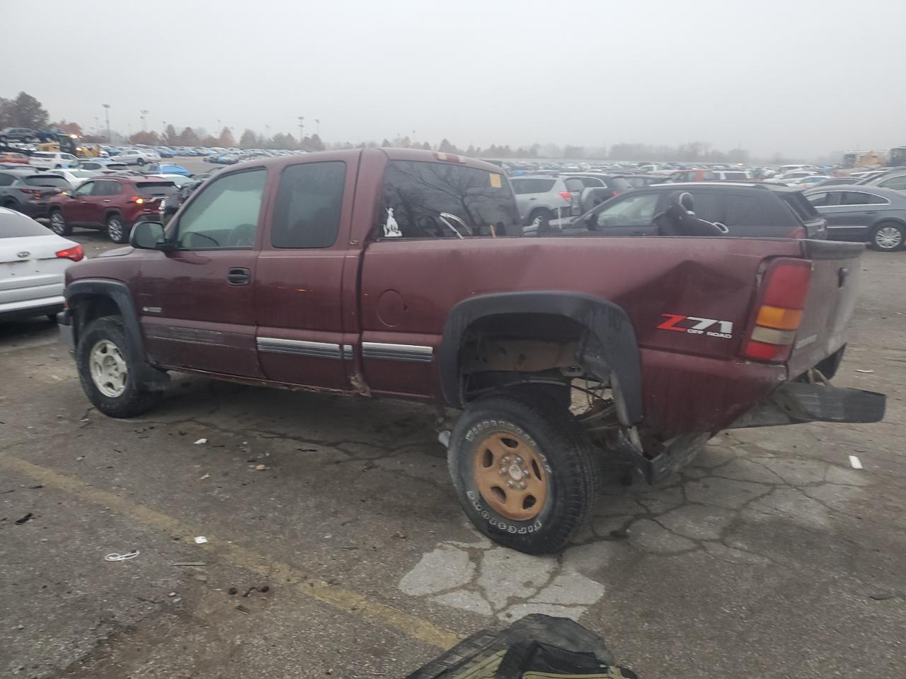 2002 Chevrolet Silverado K1500 Maroon vin: 1GCEK19T52Z237813