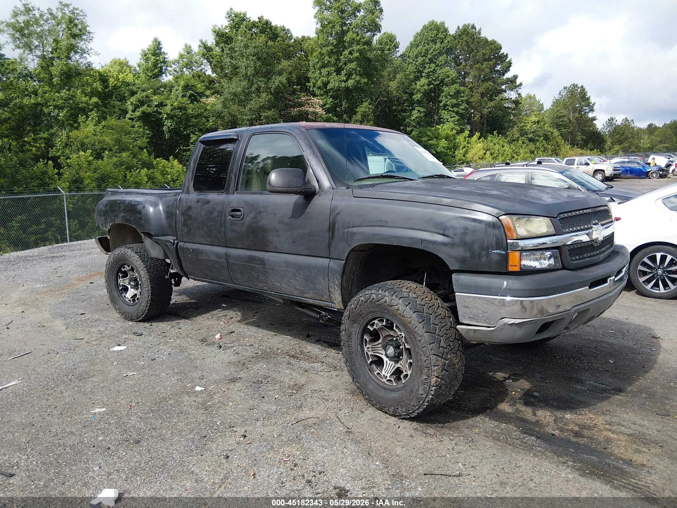 2003 Chevrolet Silverado 1500 Ls Black vin: 1GCEK19T53Z211133