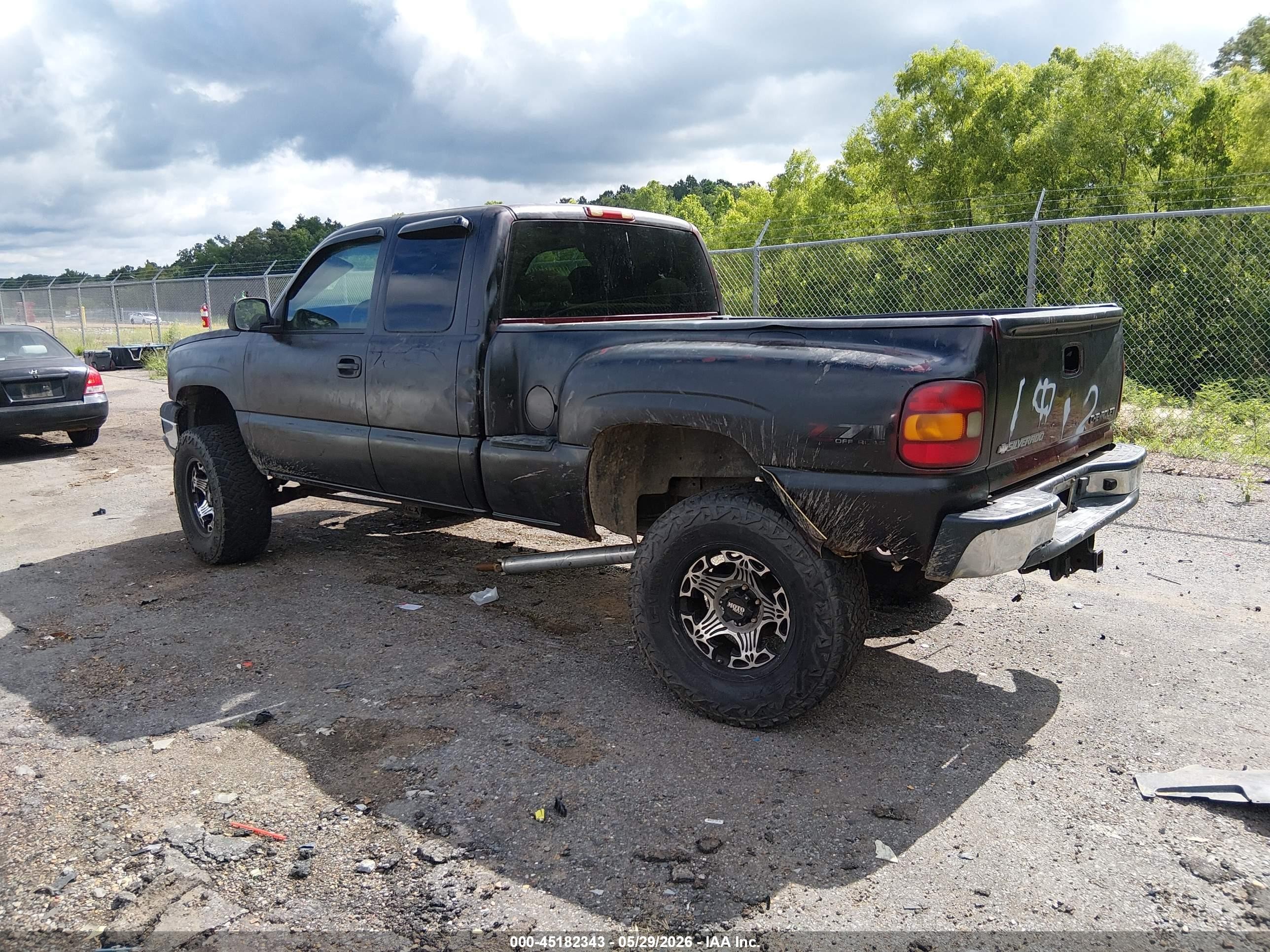 2003 Chevrolet Silverado 1500 Ls Black vin: 1GCEK19T53Z211133