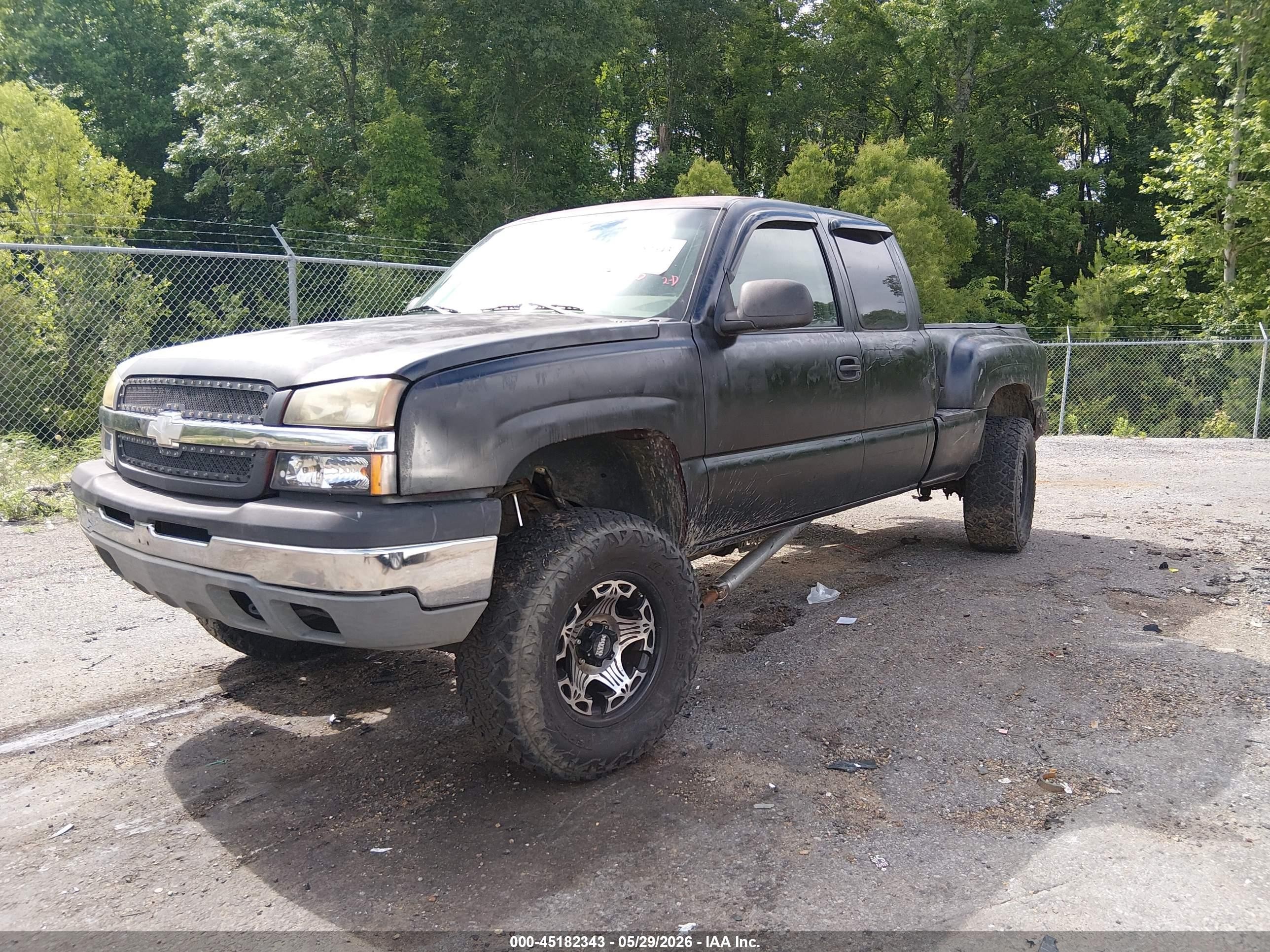 2003 Chevrolet Silverado 1500 Ls Black vin: 1GCEK19T53Z211133