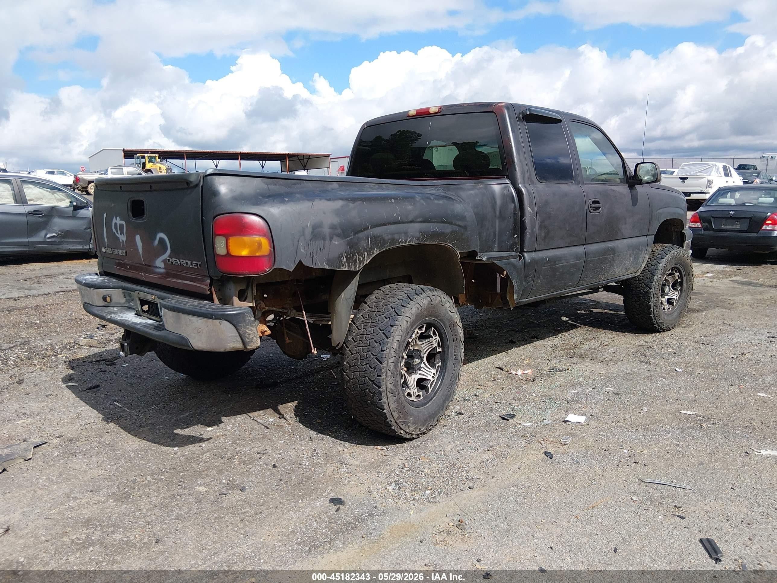 2003 Chevrolet Silverado 1500 Ls Black vin: 1GCEK19T53Z211133