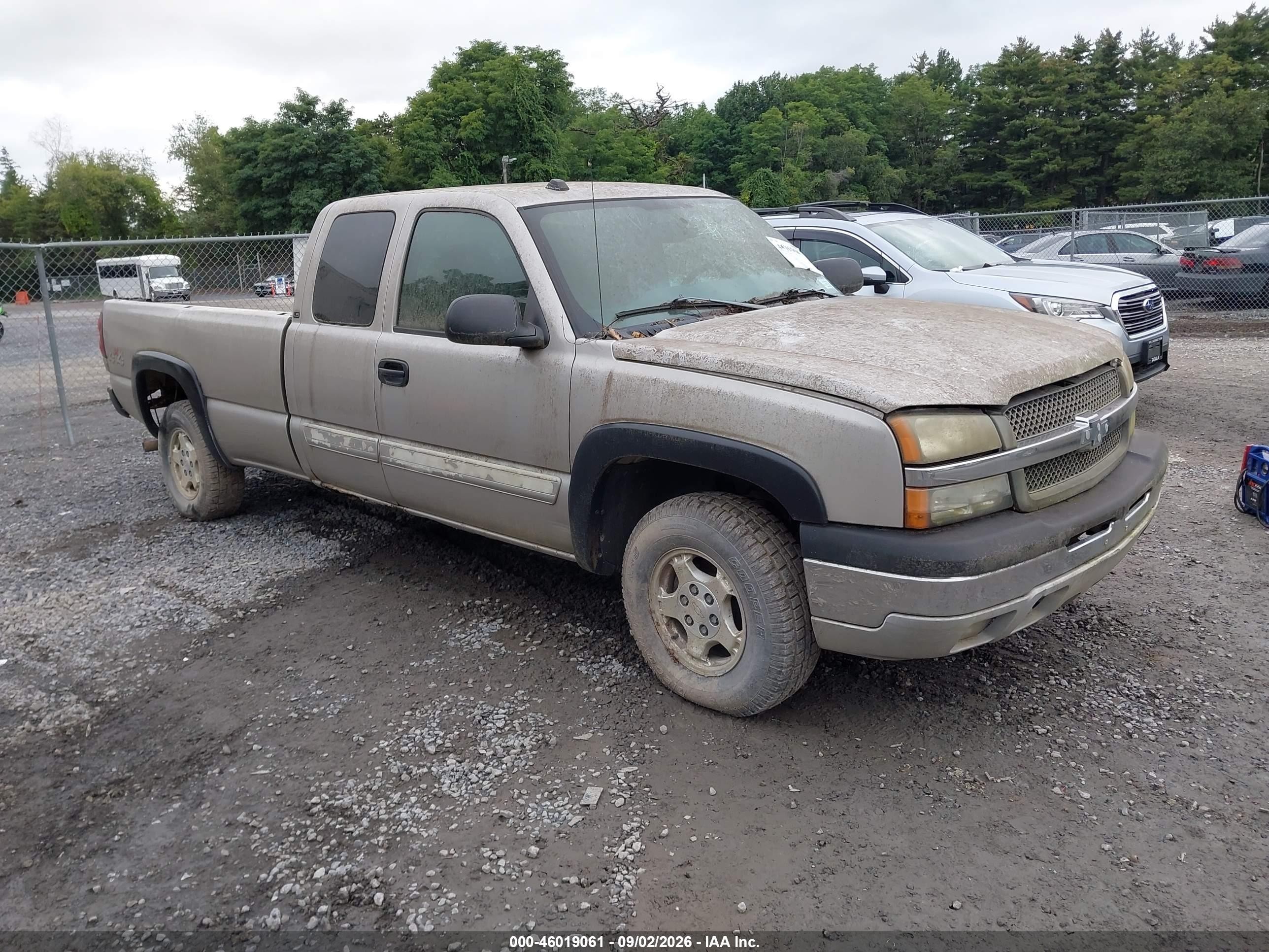 2004 Chevrolet Silverado 1500 Ls Silver vin: 1GCEK19T54E306543