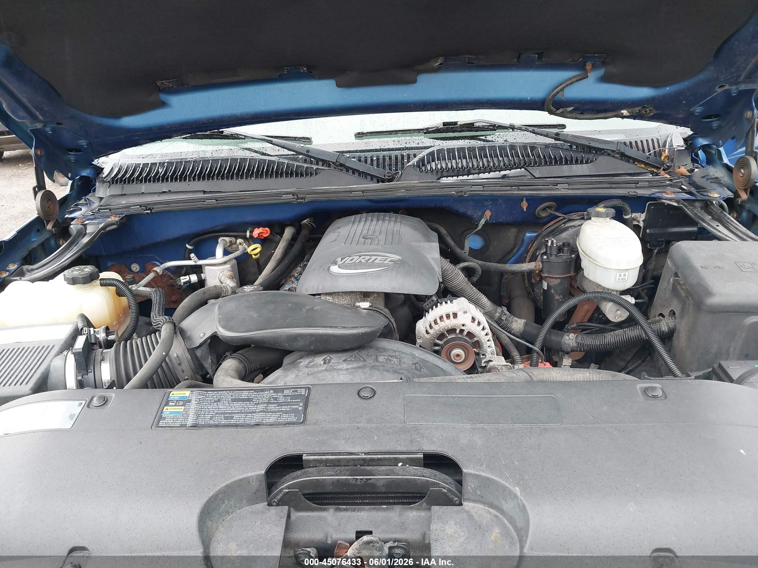 2004 Chevrolet Silverado 1500 Ls Blue vin: 1GCEK19T54Z241458