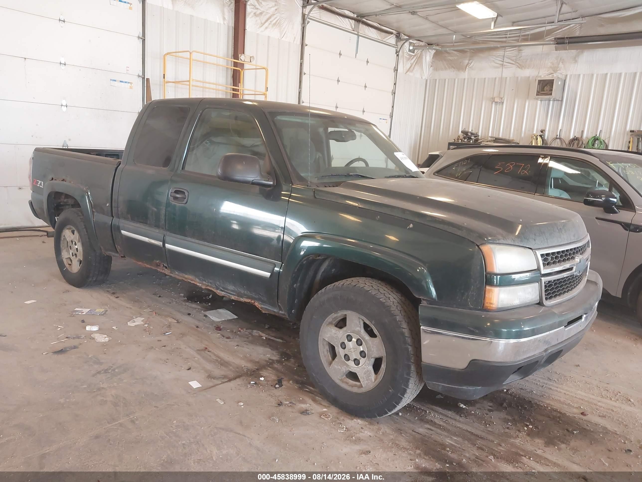 2006 Chevrolet Silverado 1500 Lt2 Green vin: 1GCEK19T56Z122635