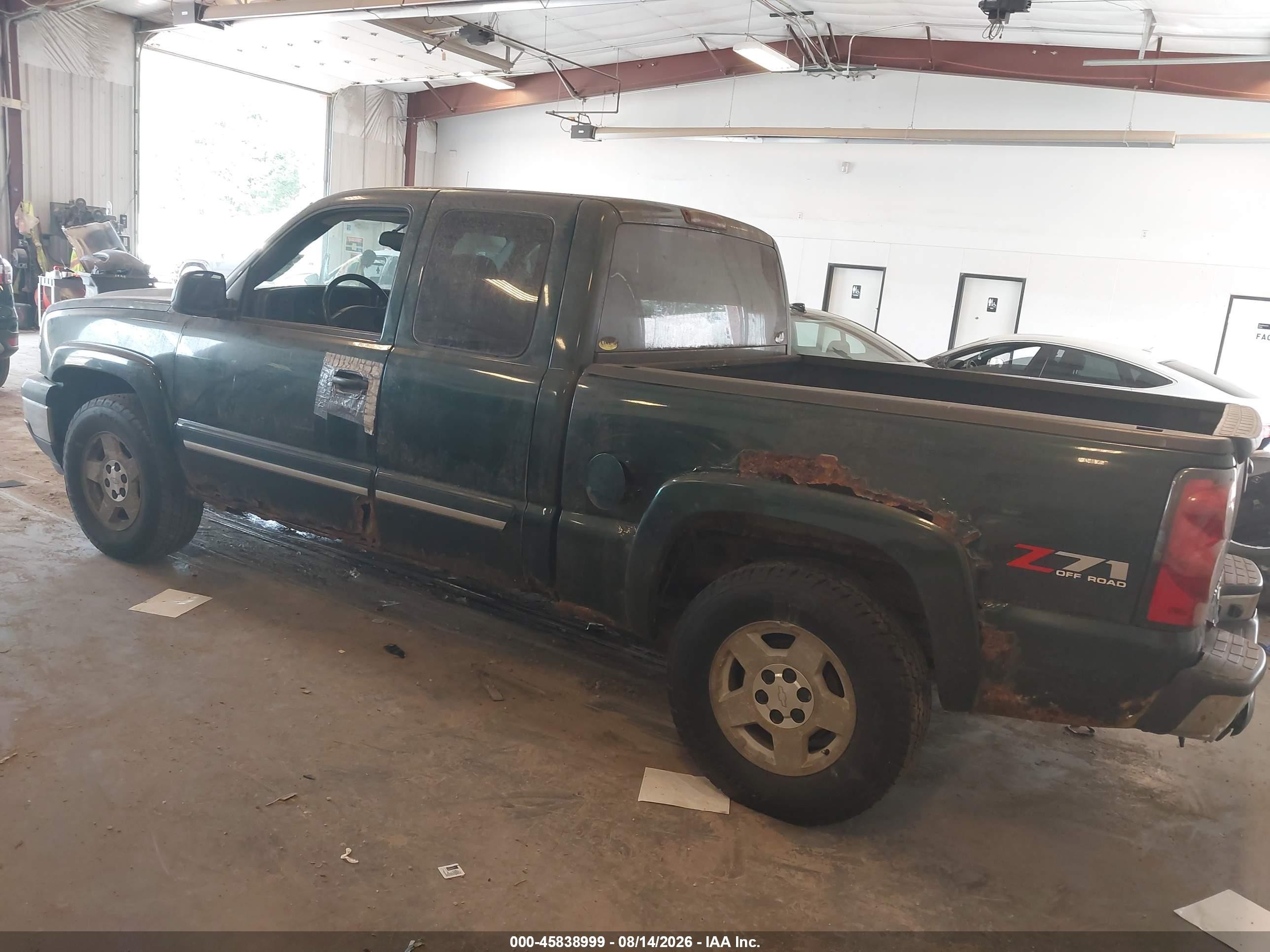 2006 Chevrolet Silverado 1500 Lt2 Green vin: 1GCEK19T56Z122635