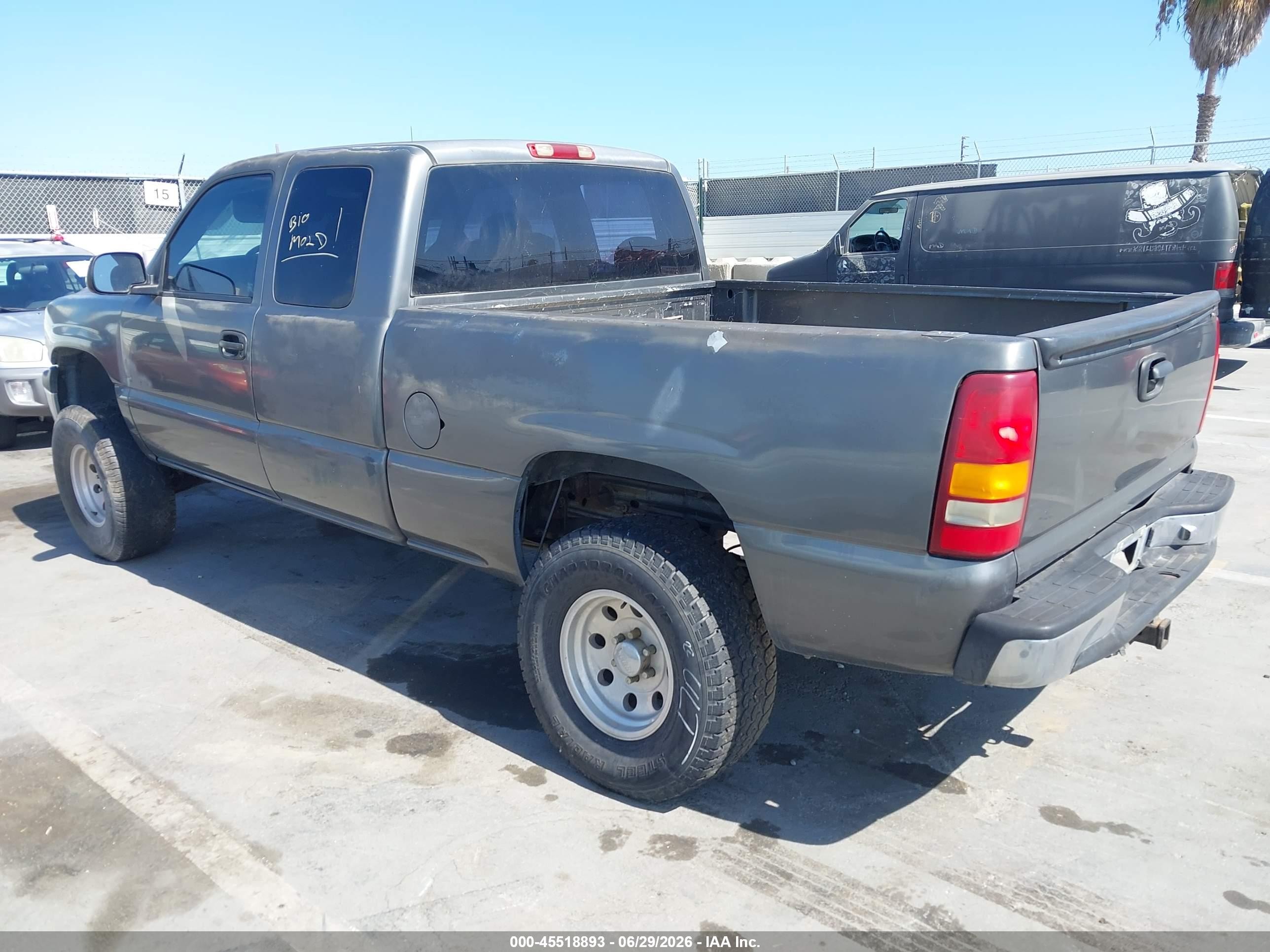 1999 Chevrolet Silverado 1500 Ls Gray vin: 1GCEK19T5XE136575