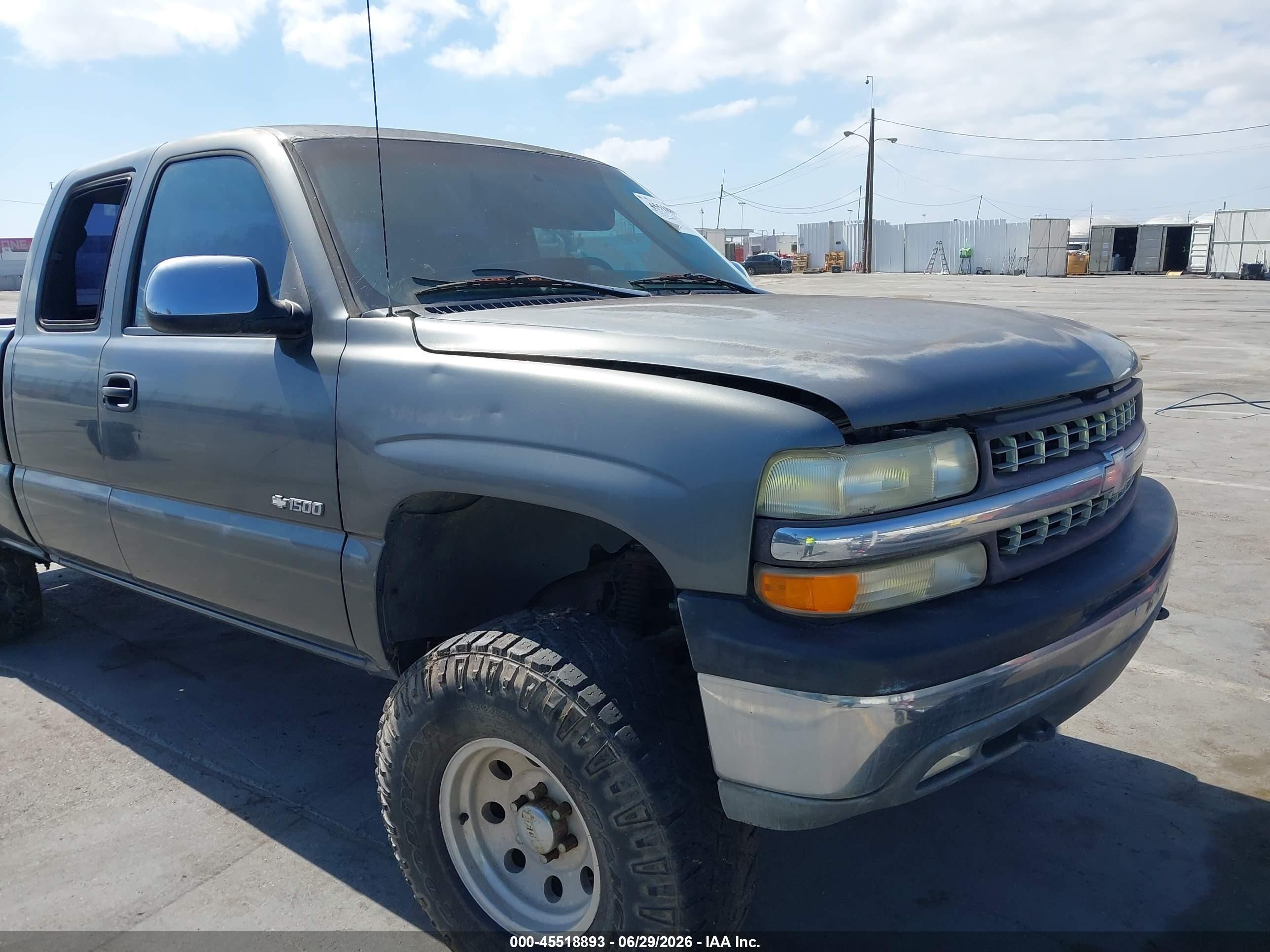 1999 Chevrolet Silverado 1500 Ls Gray vin: 1GCEK19T5XE136575