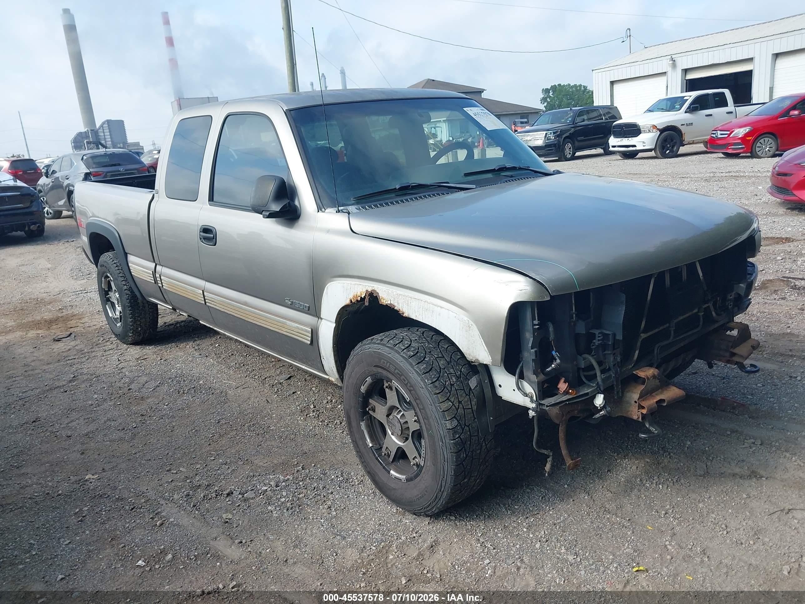 2000 Chevrolet Silverado 1500 Lt Silver vin: 1GCEK19T5YE232658