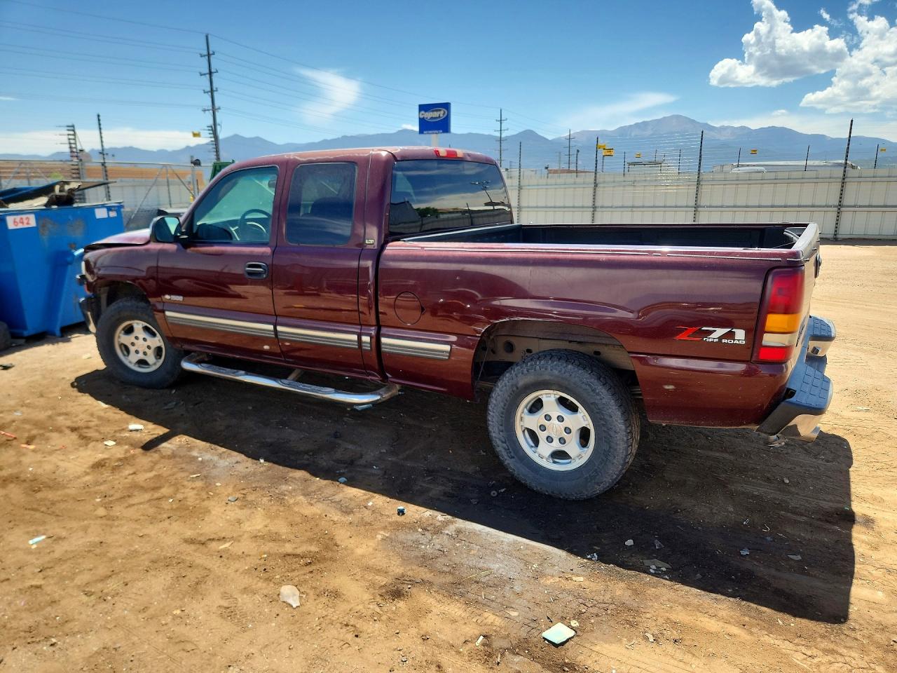 2001 Chevrolet Slvrdo 1500 Cc 4x2 Burgundy vin: 1GCEK19T61E108288