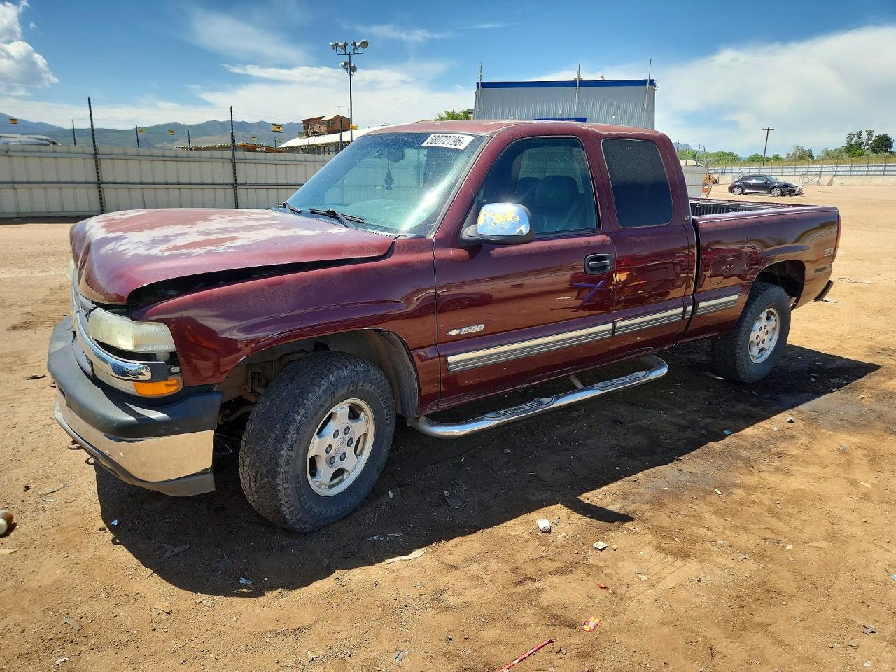 2001 Chevrolet Slvrdo 1500 Cc 4x2 Burgundy vin: 1GCEK19T61E108288