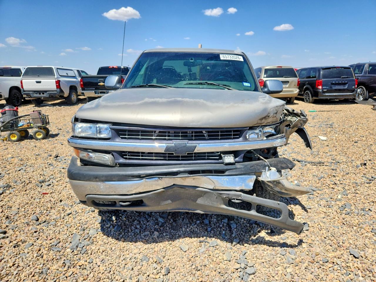2001 Chevrolet Silverado K1500 Tan vin: 1GCEK19T61E165817