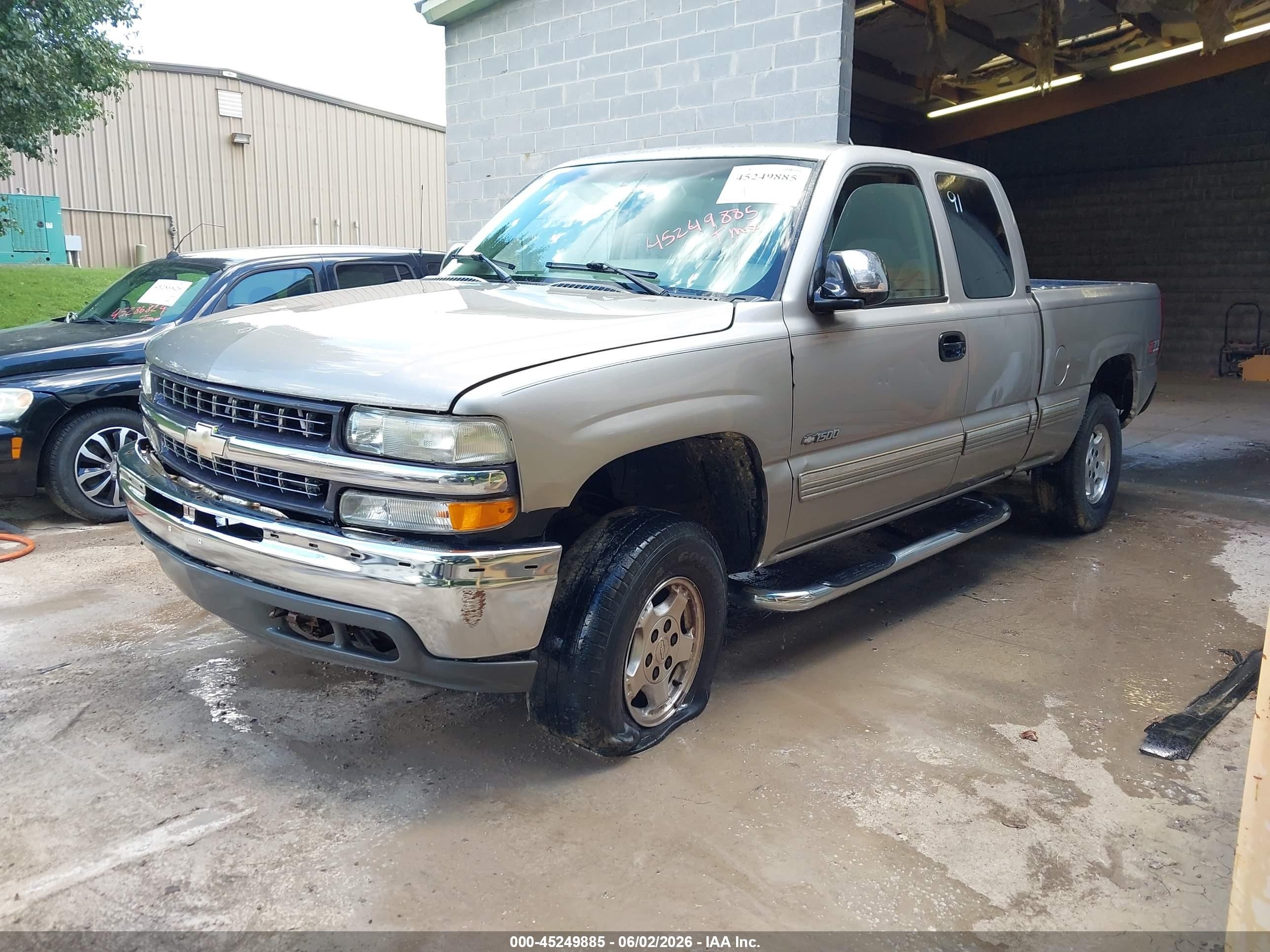 2002 Chevrolet Silverado 1500 Ls Желто-коричневый vin: 1GCEK19T62E189150