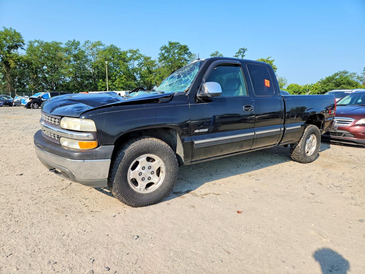 2002 Chevrolet Silverado K1500 Black vin: 1GCEK19T62E298692