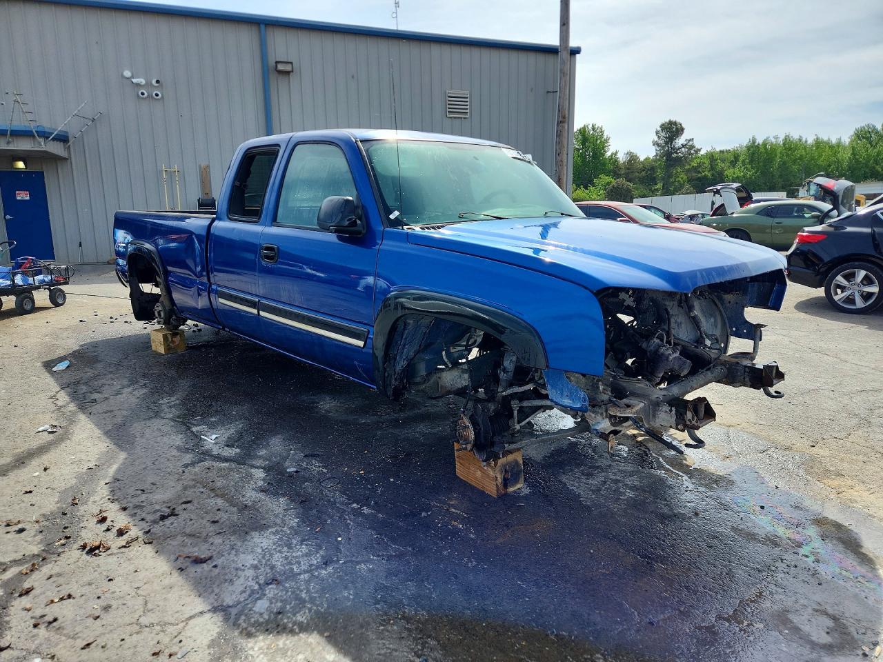 2004 Chevrolet Silverado K1500 Blue vin: 1GCEK19T64E126603