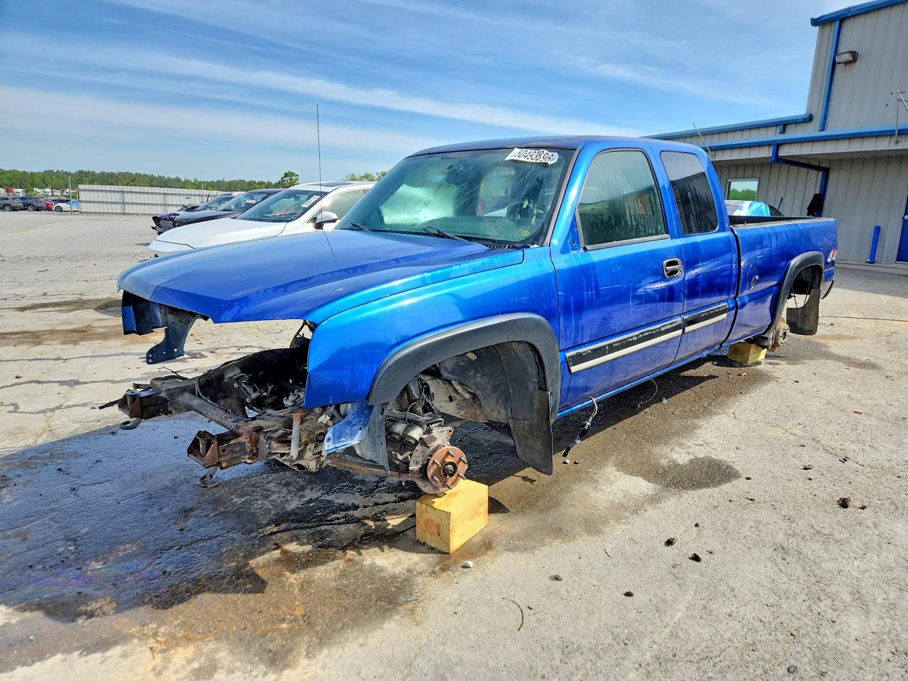 2004 Chevrolet Silverado K1500 Blue vin: 1GCEK19T64E126603