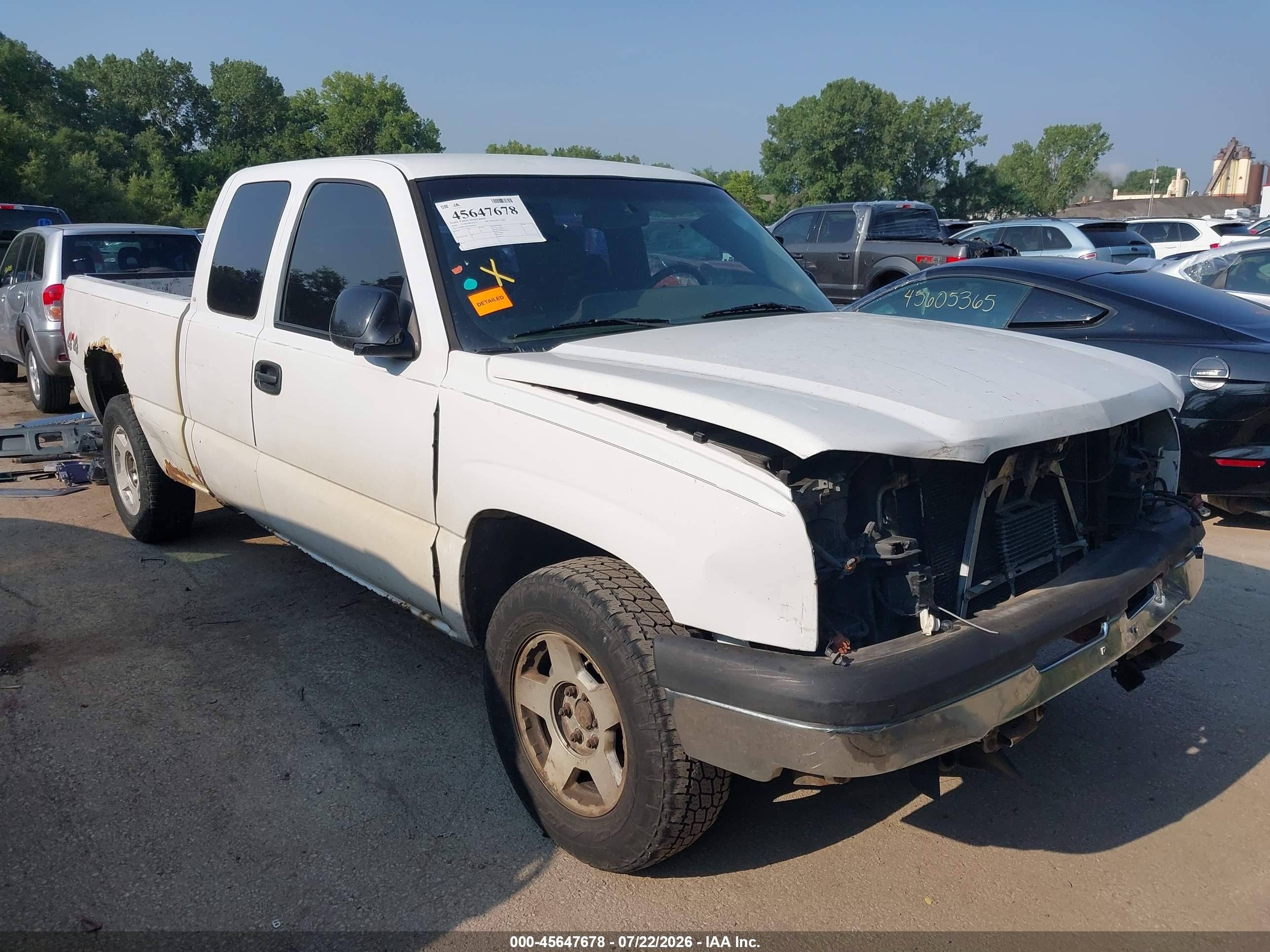2005 Chevrolet Silverado 1500 Ls White vin: 1GCEK19T65E209904