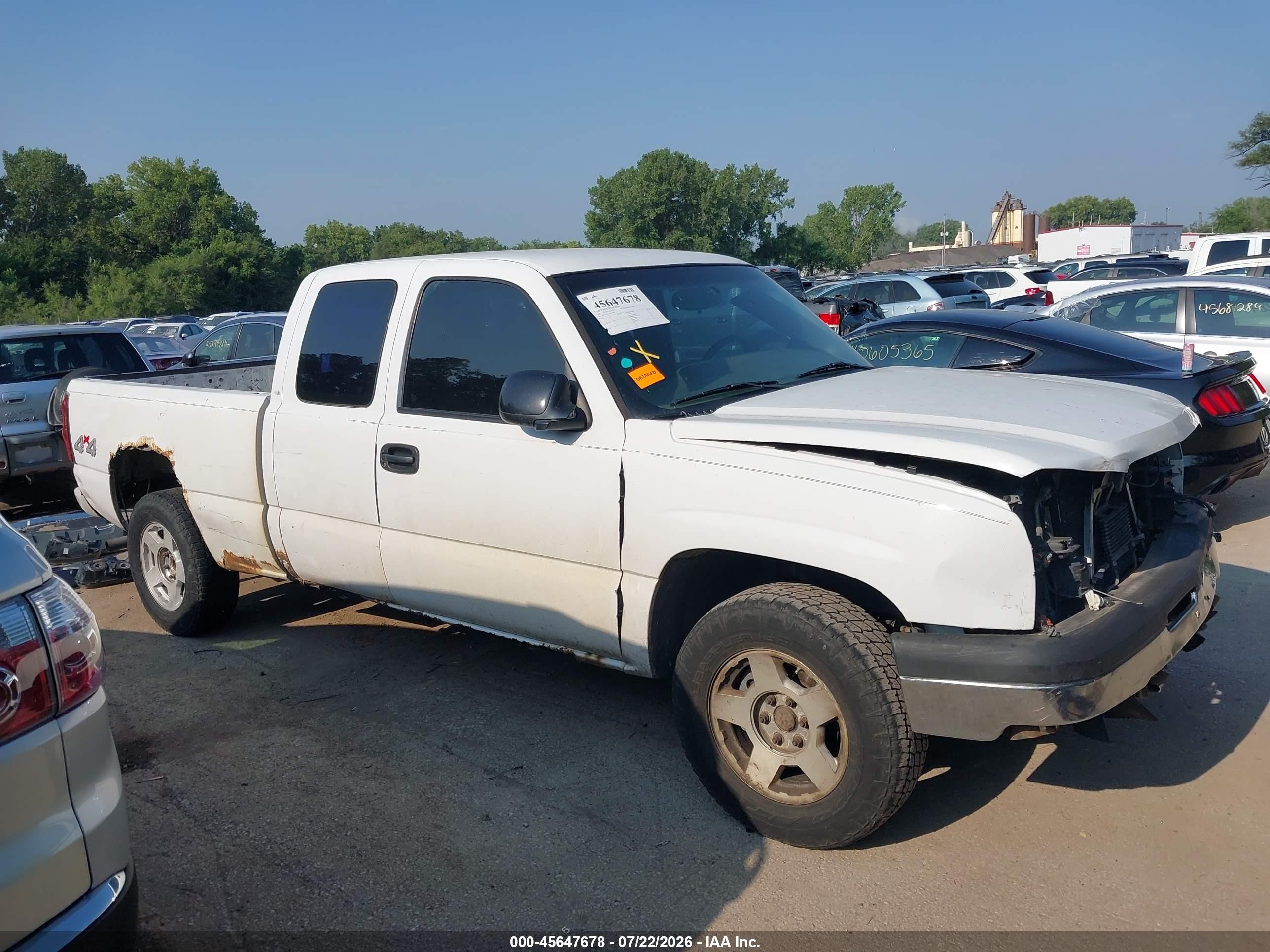 2005 Chevrolet Silverado 1500 Ls White vin: 1GCEK19T65E209904
