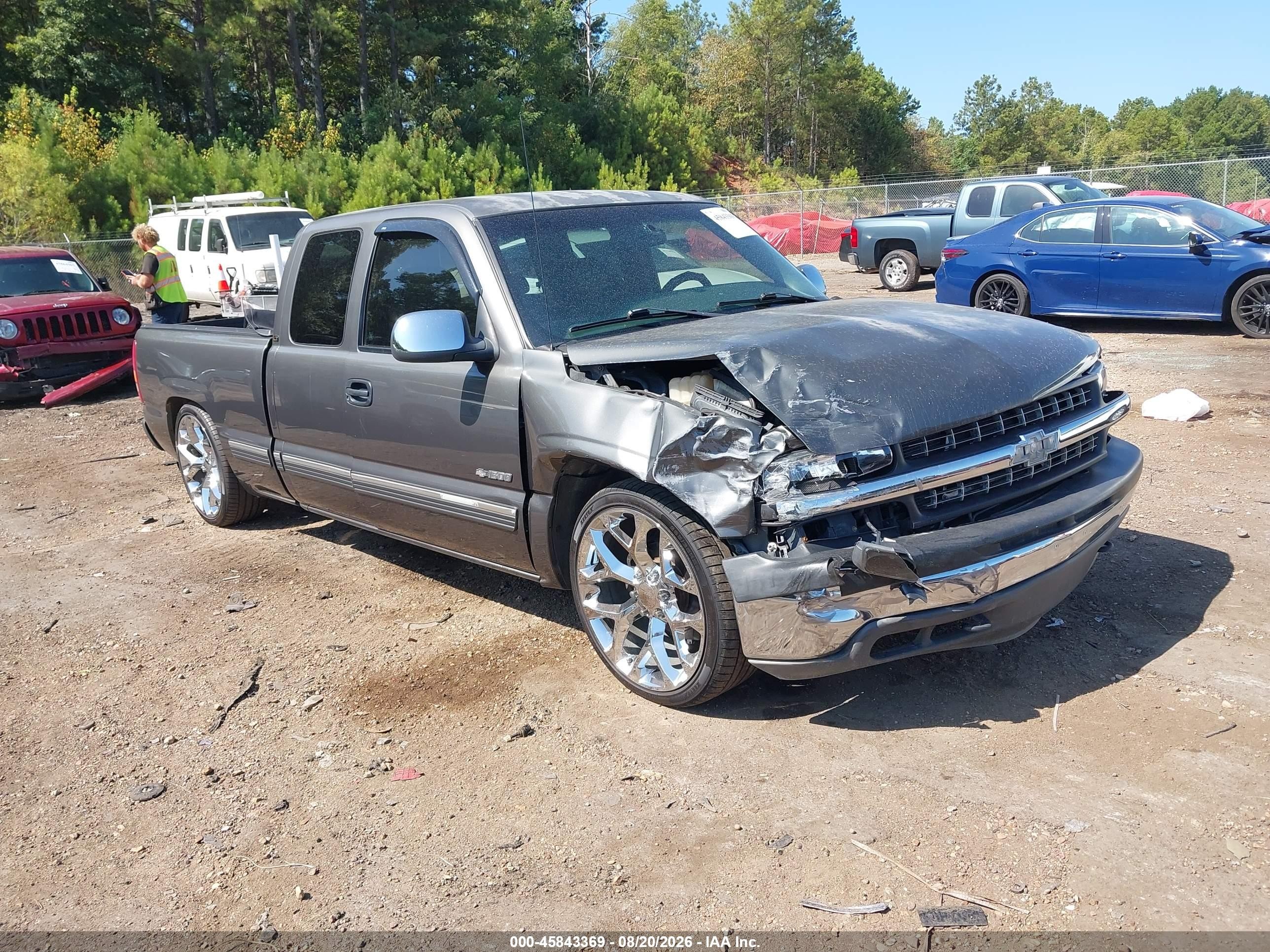 1999 Chevrolet Silverado 1500 Lt Gray vin: 1GCEK19T6XE120823
