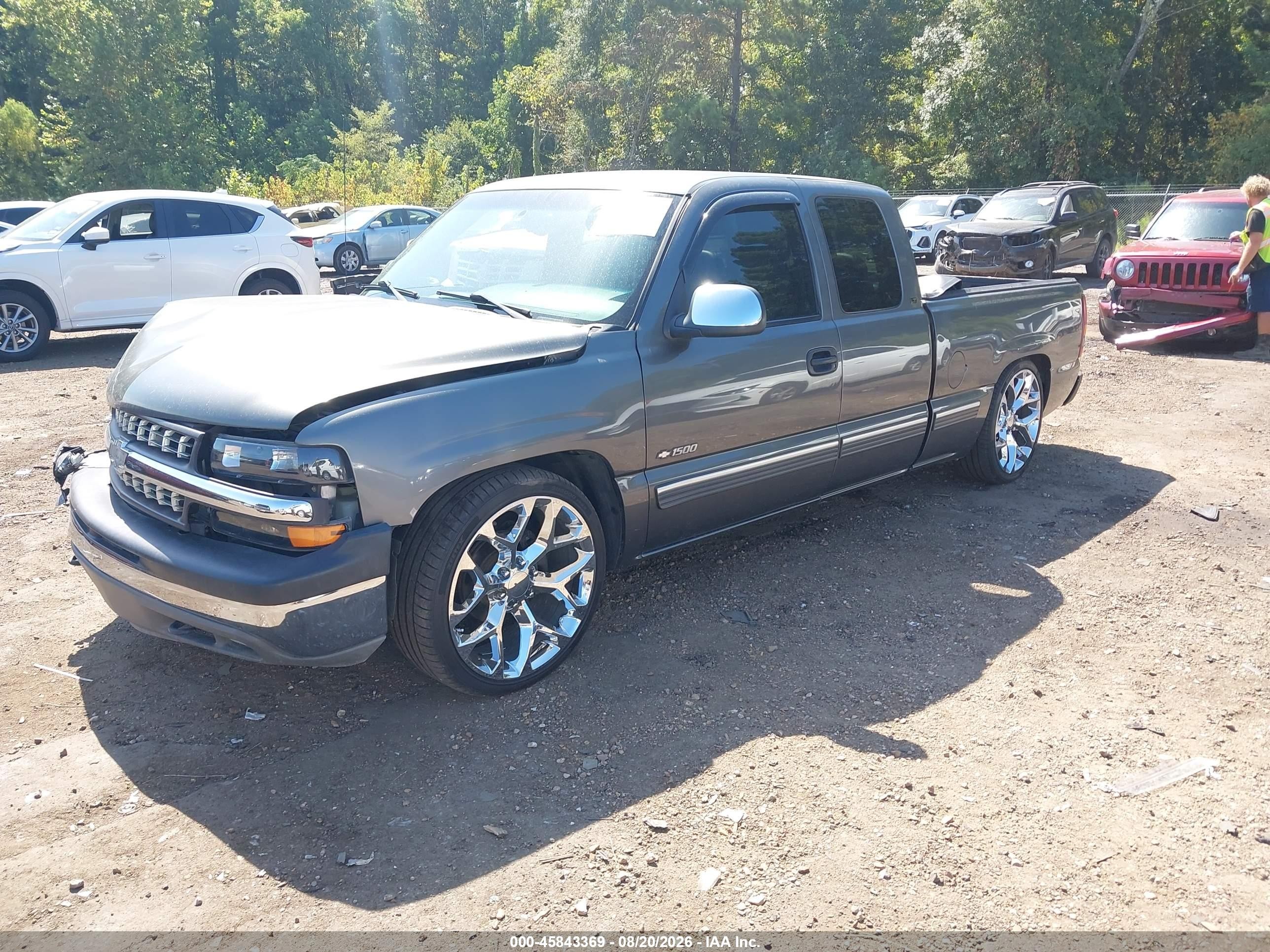 1999 Chevrolet Silverado 1500 Lt Gray vin: 1GCEK19T6XE120823