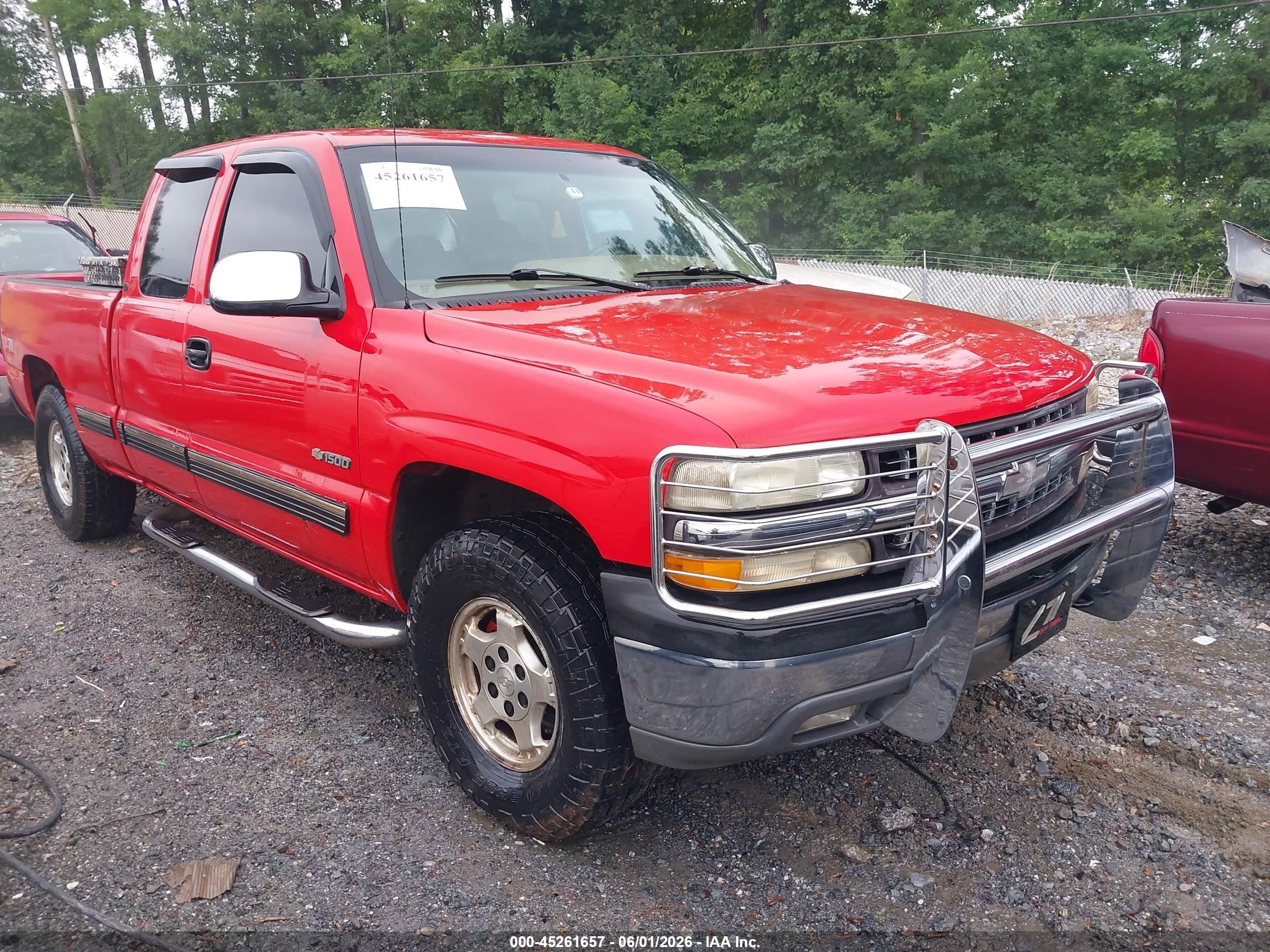 1999 Chevrolet Silverado 1500 Lt Red vin: 1GCEK19T6XE199863