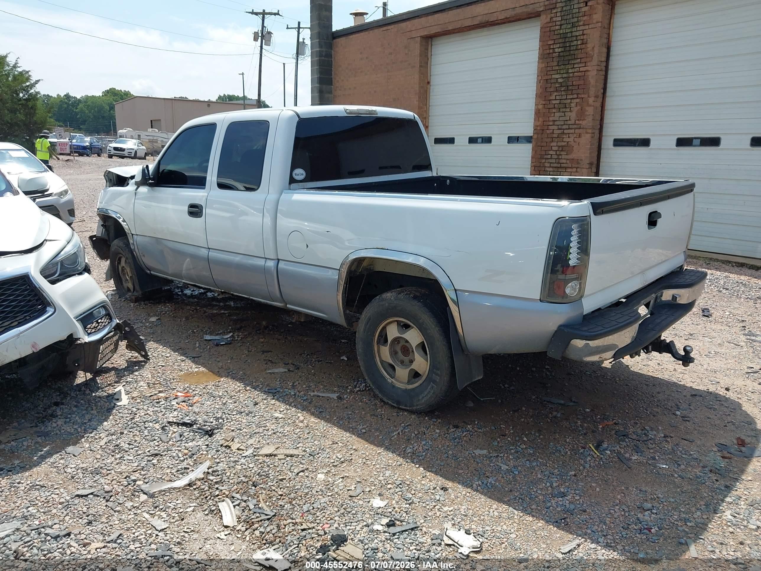 2001 Chevrolet Silverado 1500 Lt White vin: 1GCEK19T71Z119163