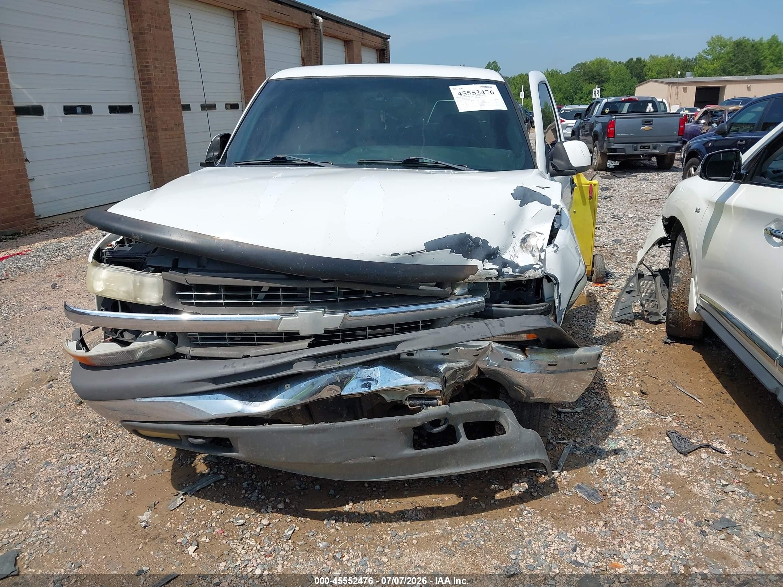 2001 Chevrolet Silverado 1500 Lt White vin: 1GCEK19T71Z119163