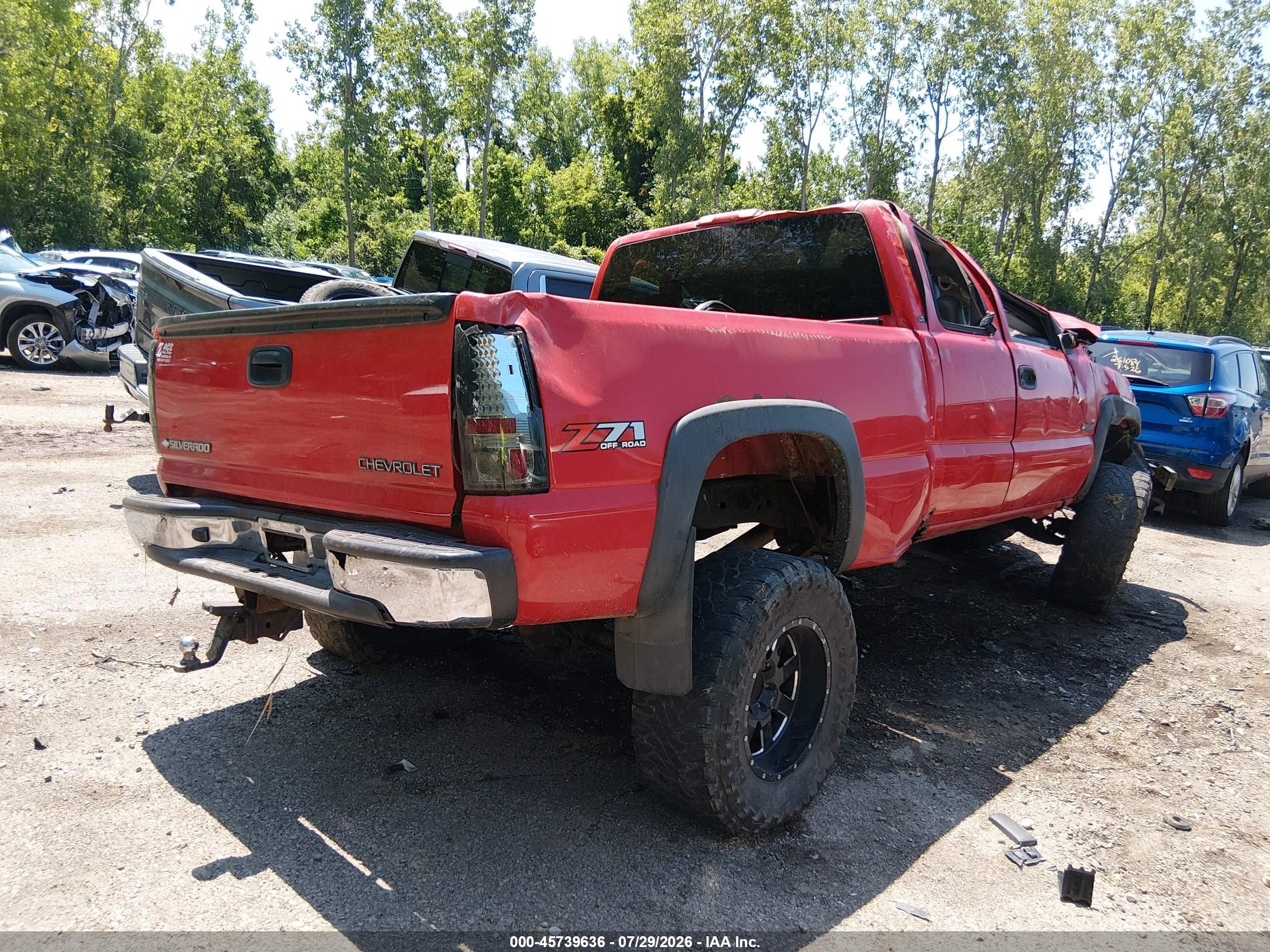 2002 Chevrolet Silverado 1500 Lt Red vin: 1GCEK19T72E174205