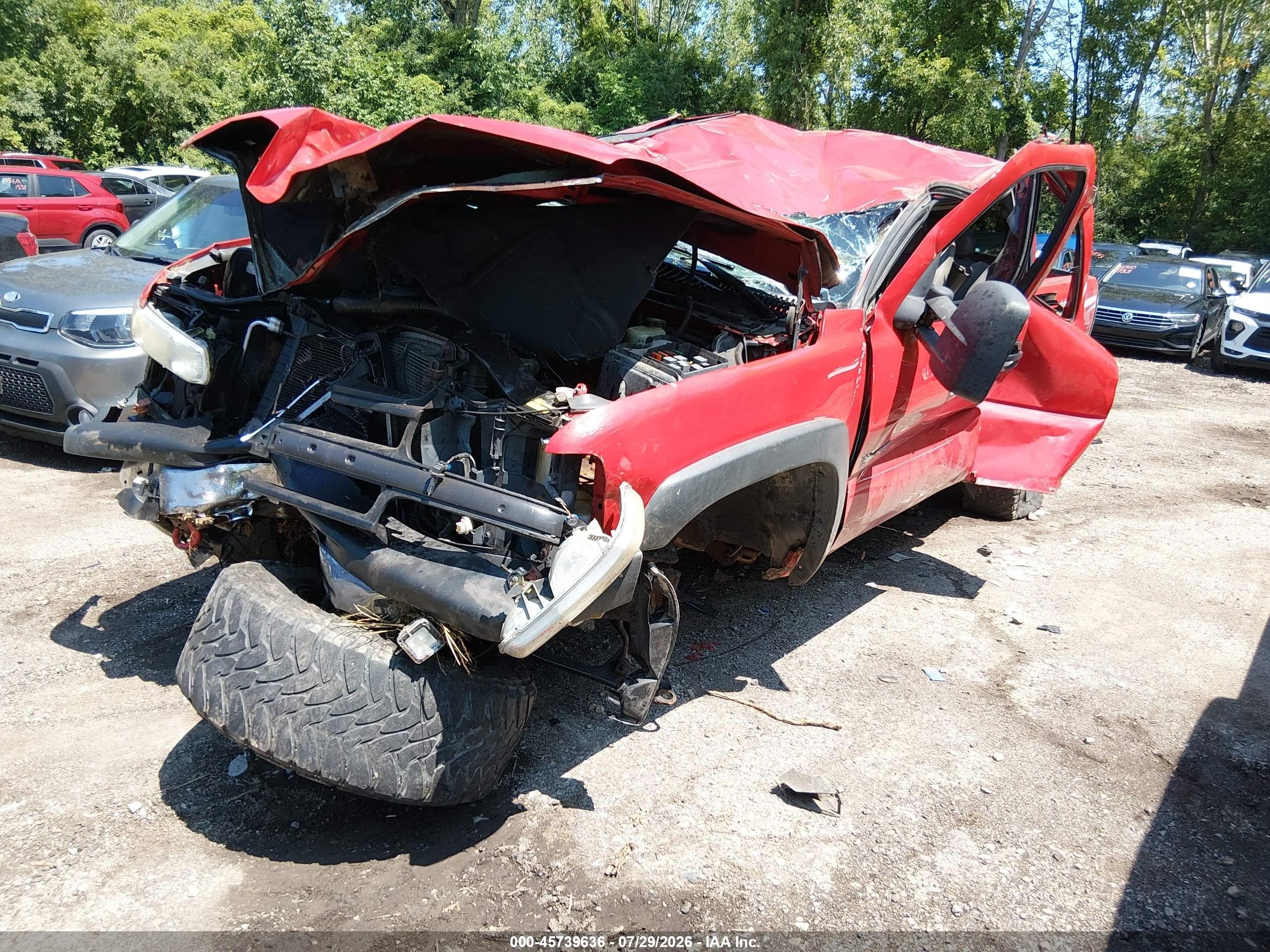 2002 Chevrolet Silverado 1500 Lt Red vin: 1GCEK19T72E174205