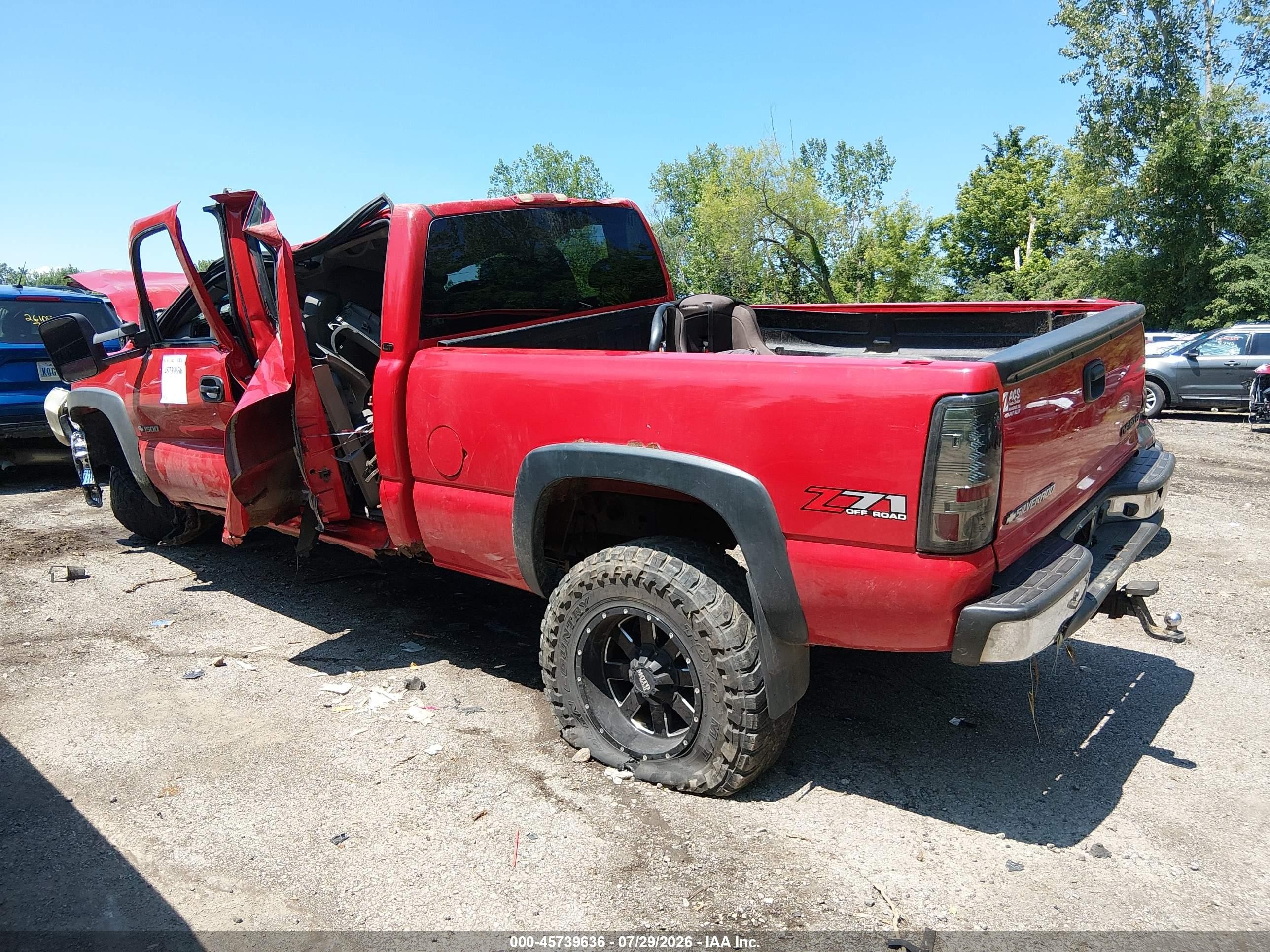 2002 Chevrolet Silverado 1500 Lt Red vin: 1GCEK19T72E174205