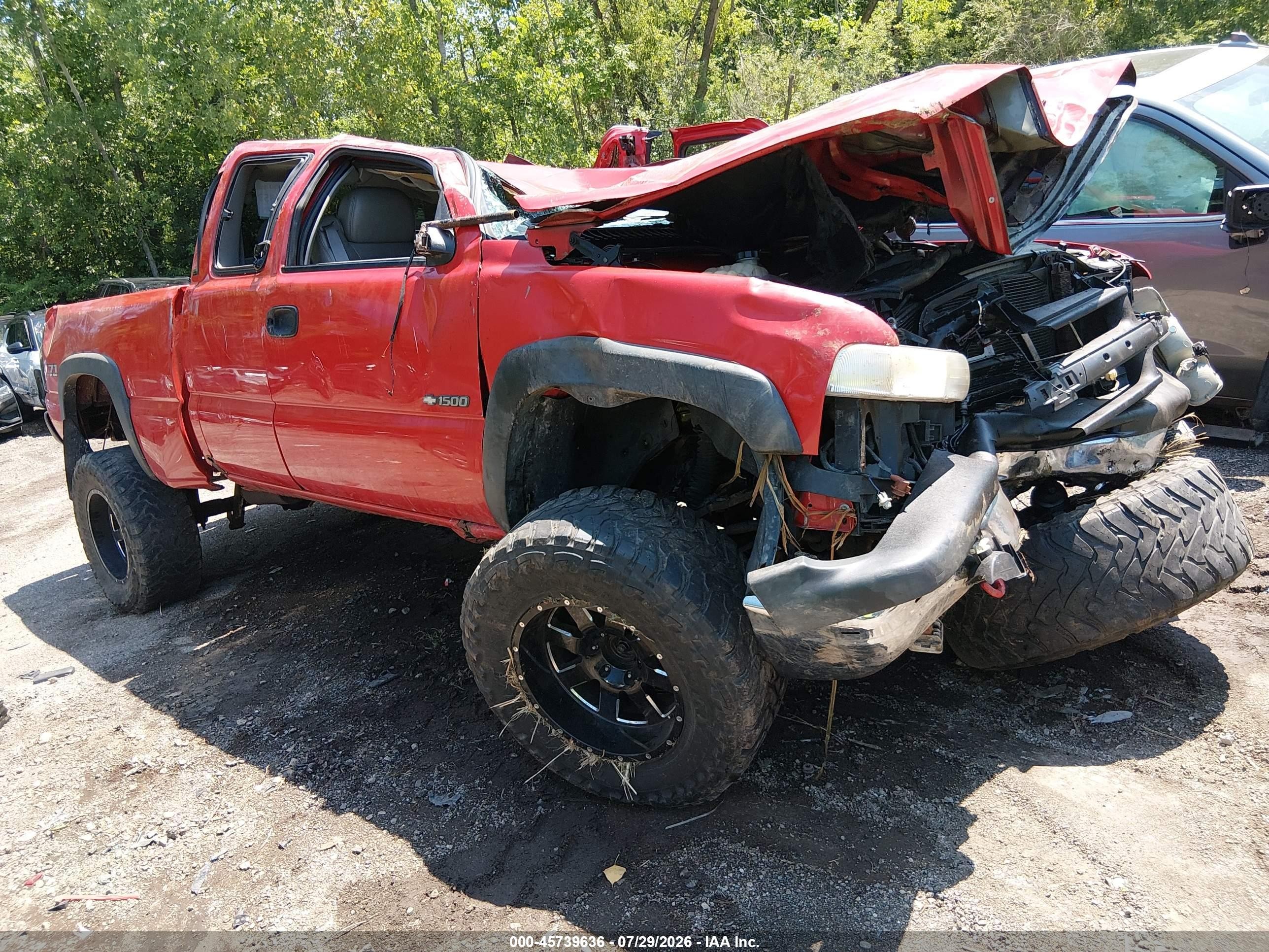 2002 Chevrolet Silverado 1500 Lt Red vin: 1GCEK19T72E174205