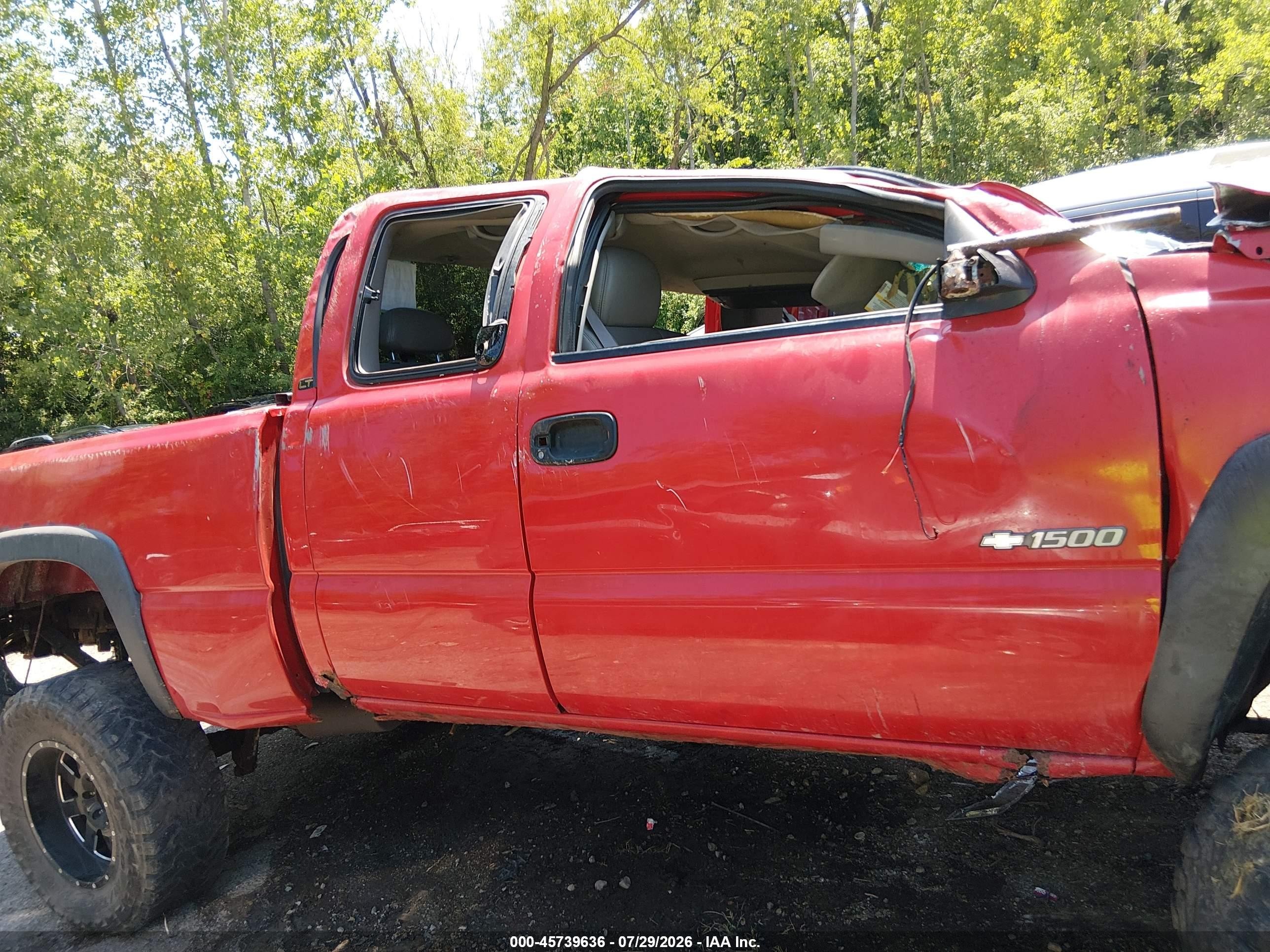 2002 Chevrolet Silverado 1500 Lt Red vin: 1GCEK19T72E174205