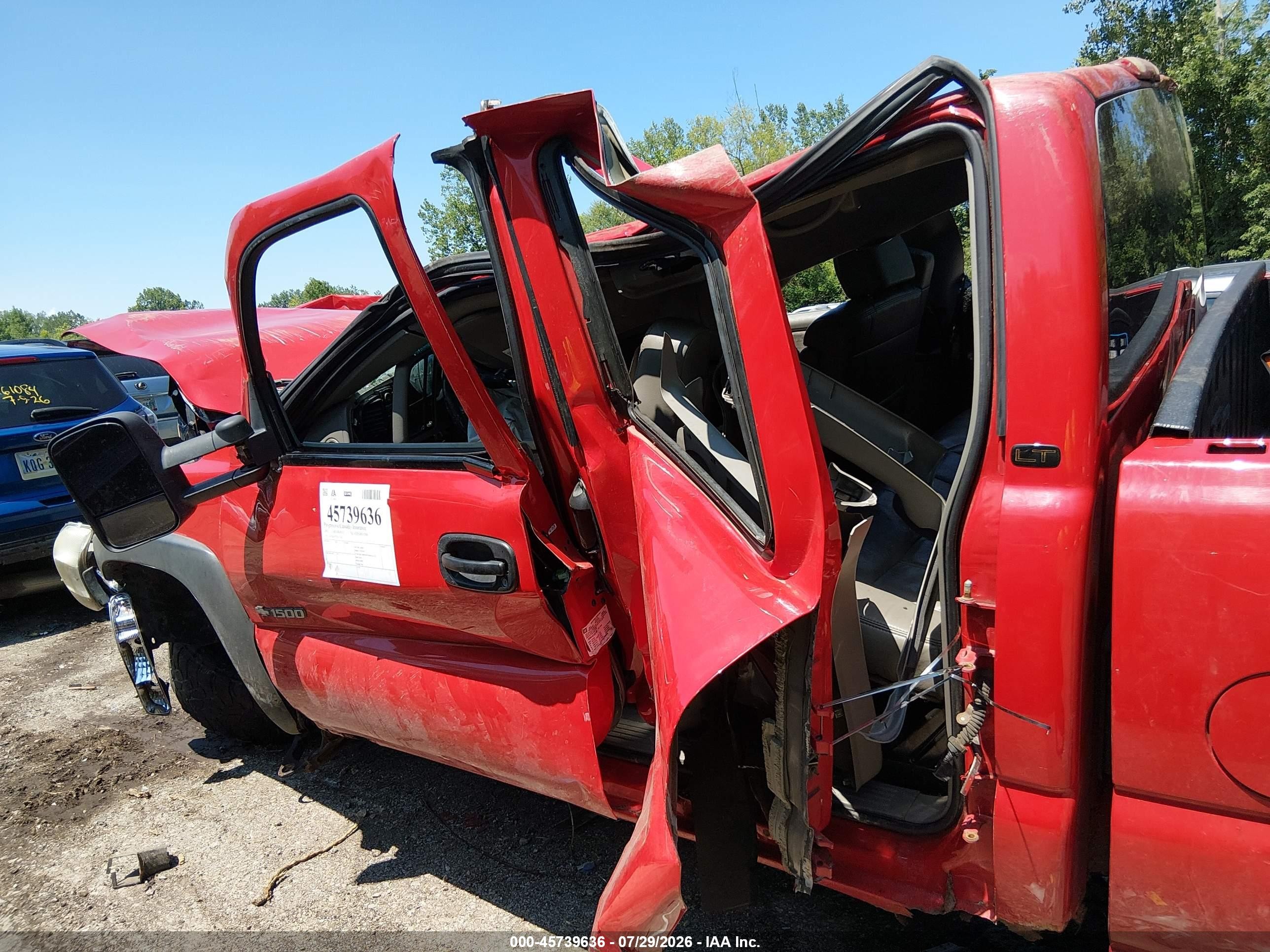2002 Chevrolet Silverado 1500 Lt Red vin: 1GCEK19T72E174205