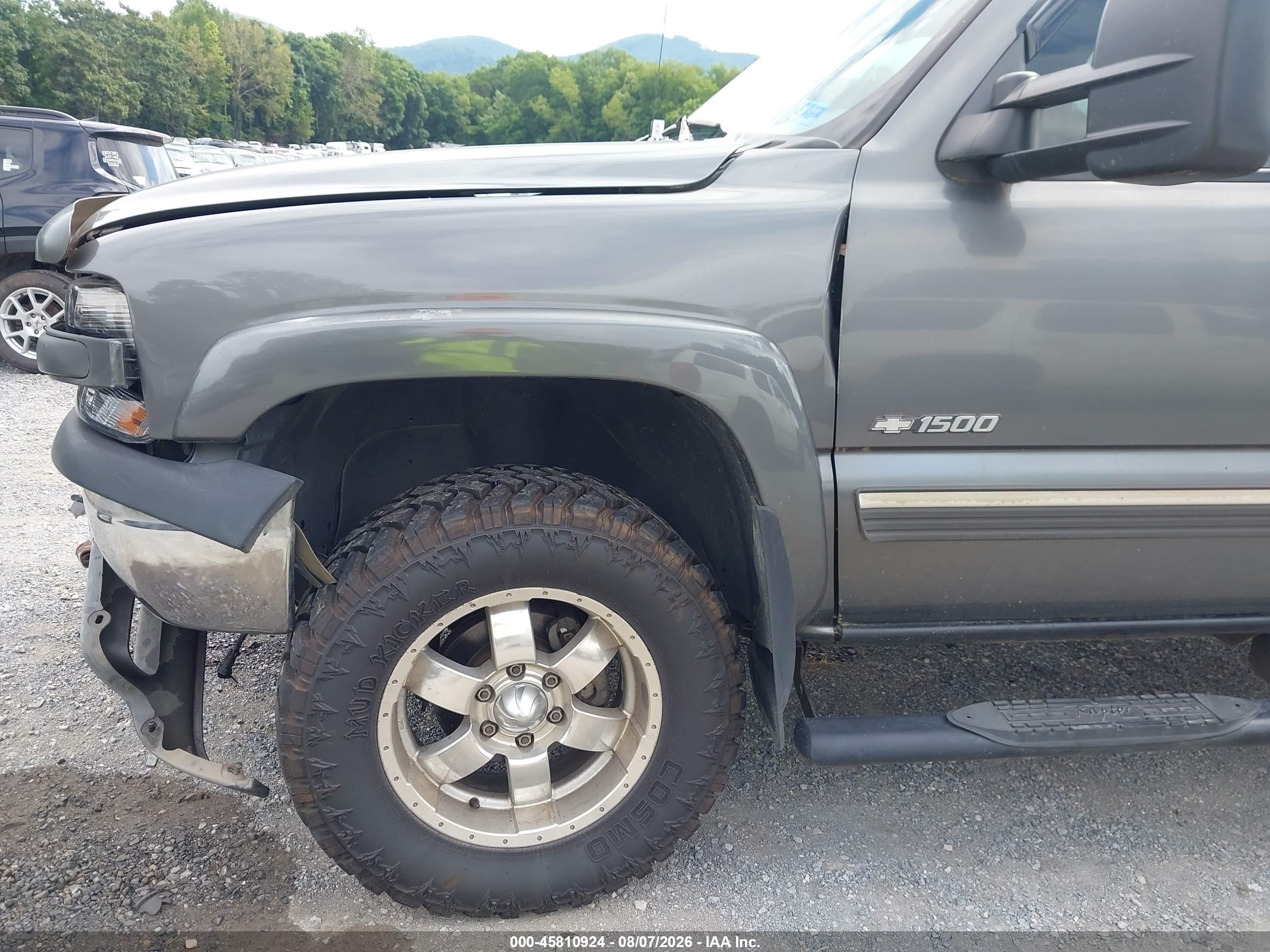 2002 Chevrolet Silverado 1500 Ls Gray vin: 1GCEK19T72E195894
