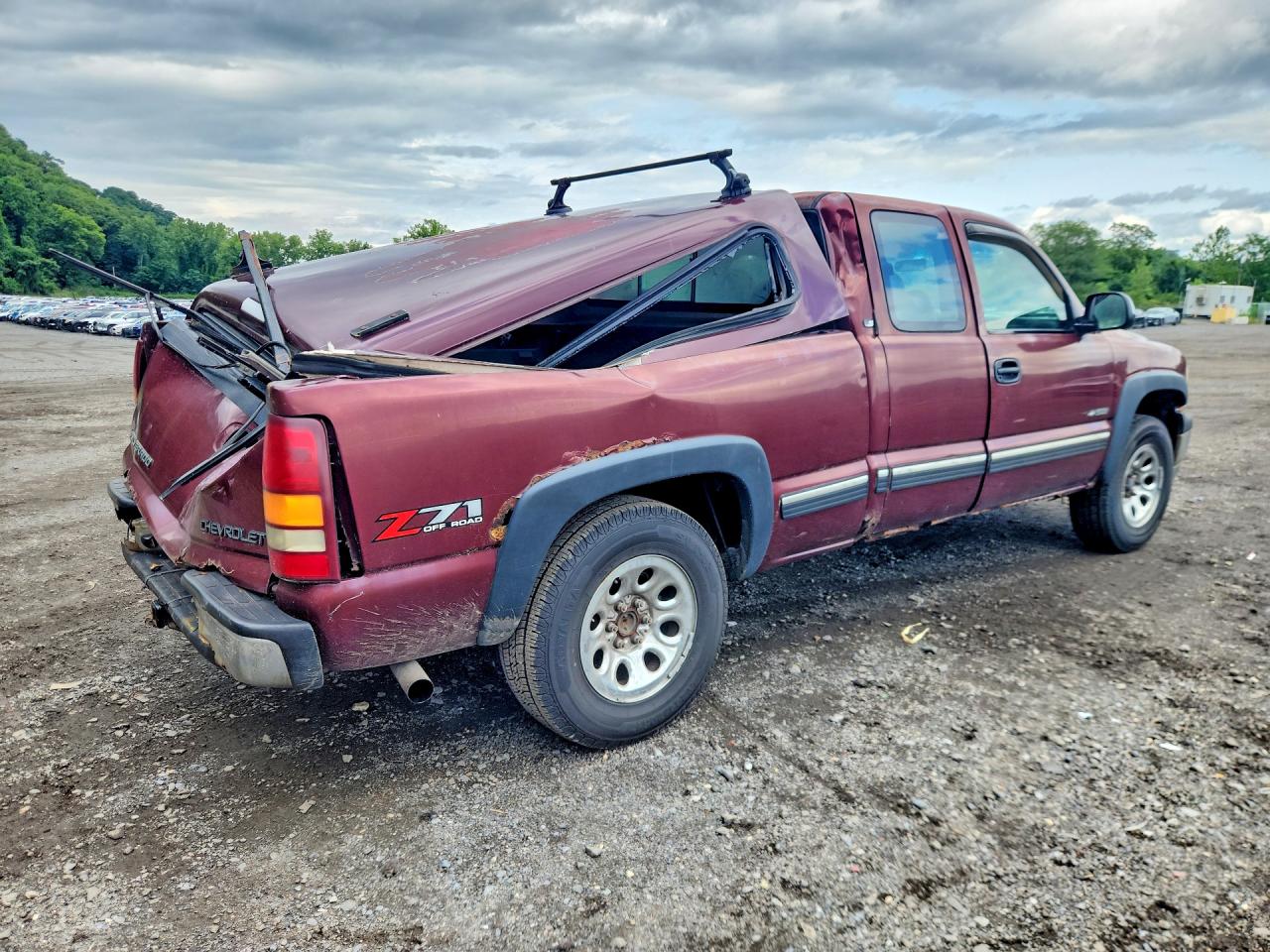 2002 Chevrolet Silverado K1500 Red vin: 1GCEK19T72E210913