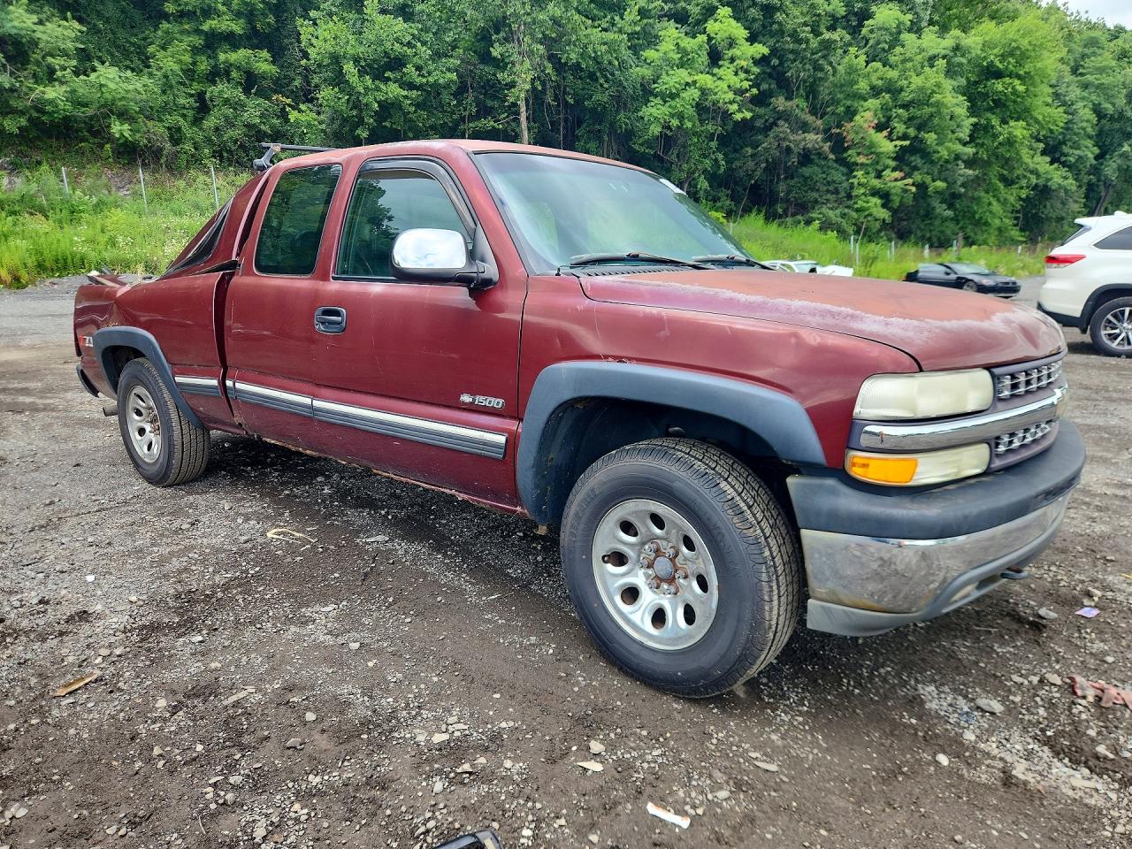 2002 Chevrolet Silverado K1500 Red vin: 1GCEK19T72E210913
