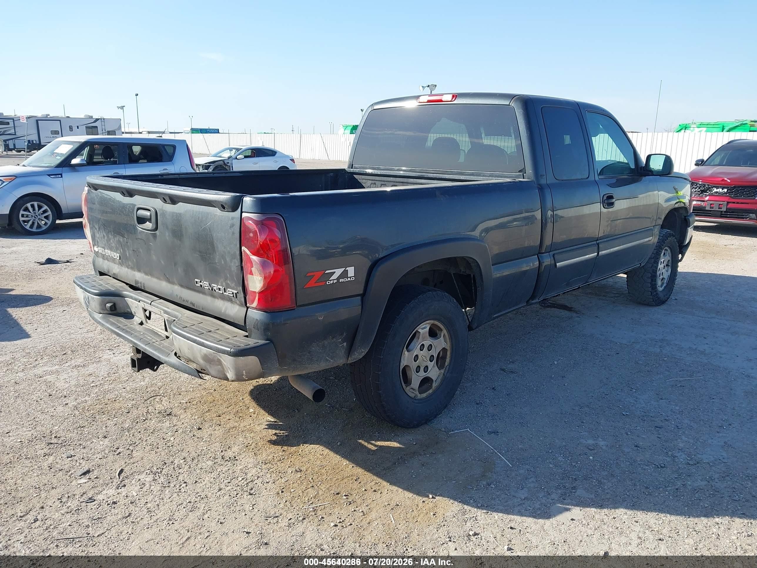 2003 Chevrolet Silverado 1500 Ls Gray vin: 1GCEK19T73E224506