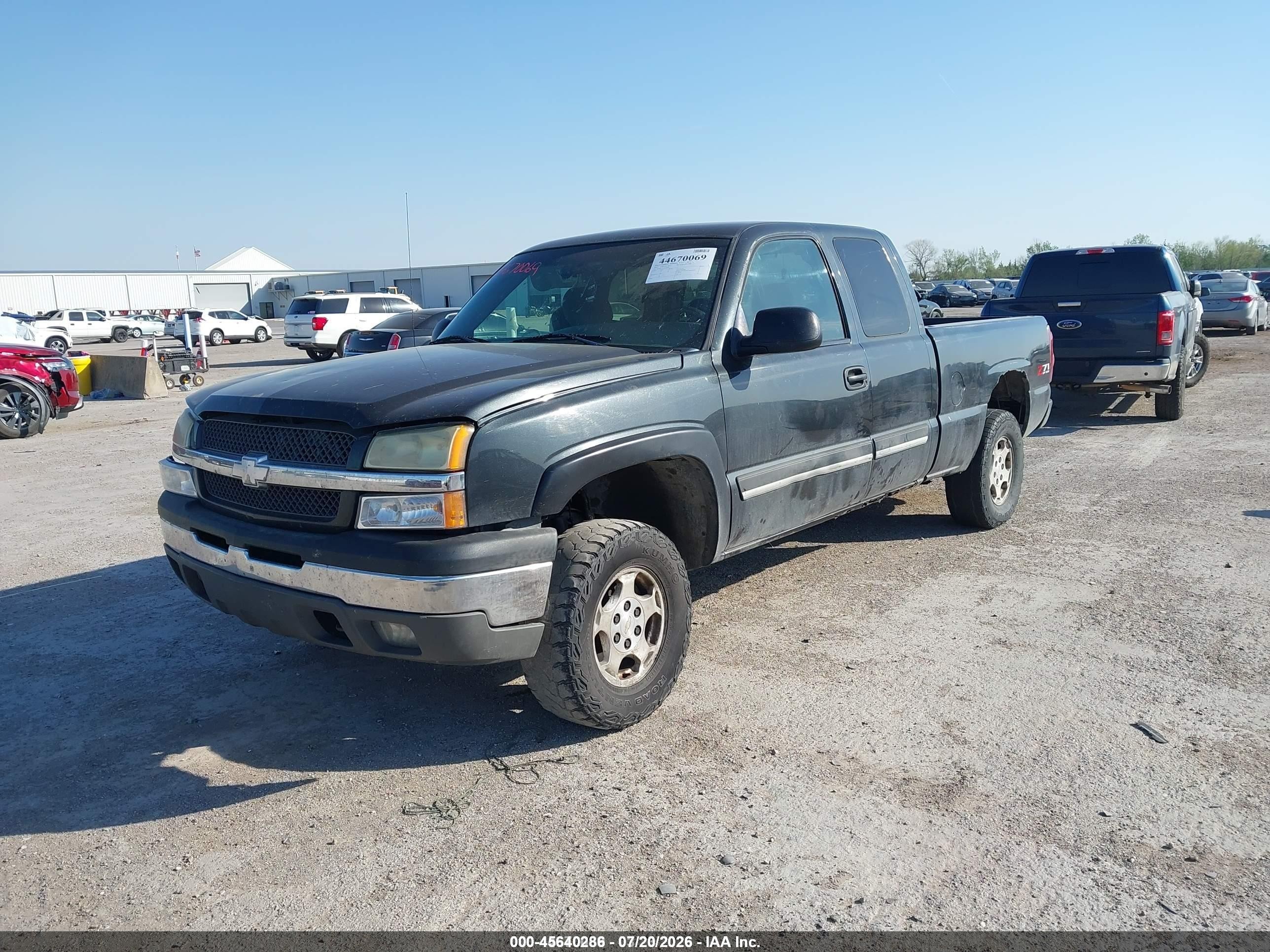 2003 Chevrolet Silverado 1500 Ls Gray vin: 1GCEK19T73E224506