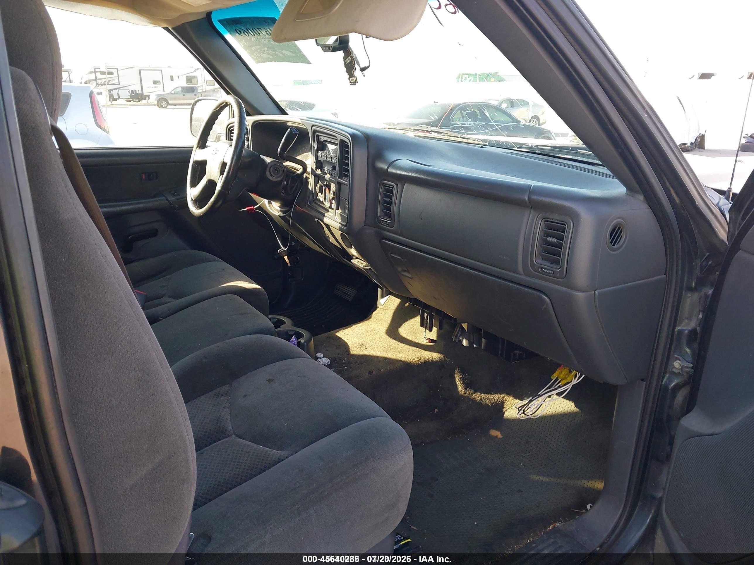 2003 Chevrolet Silverado 1500 Ls Gray vin: 1GCEK19T73E224506