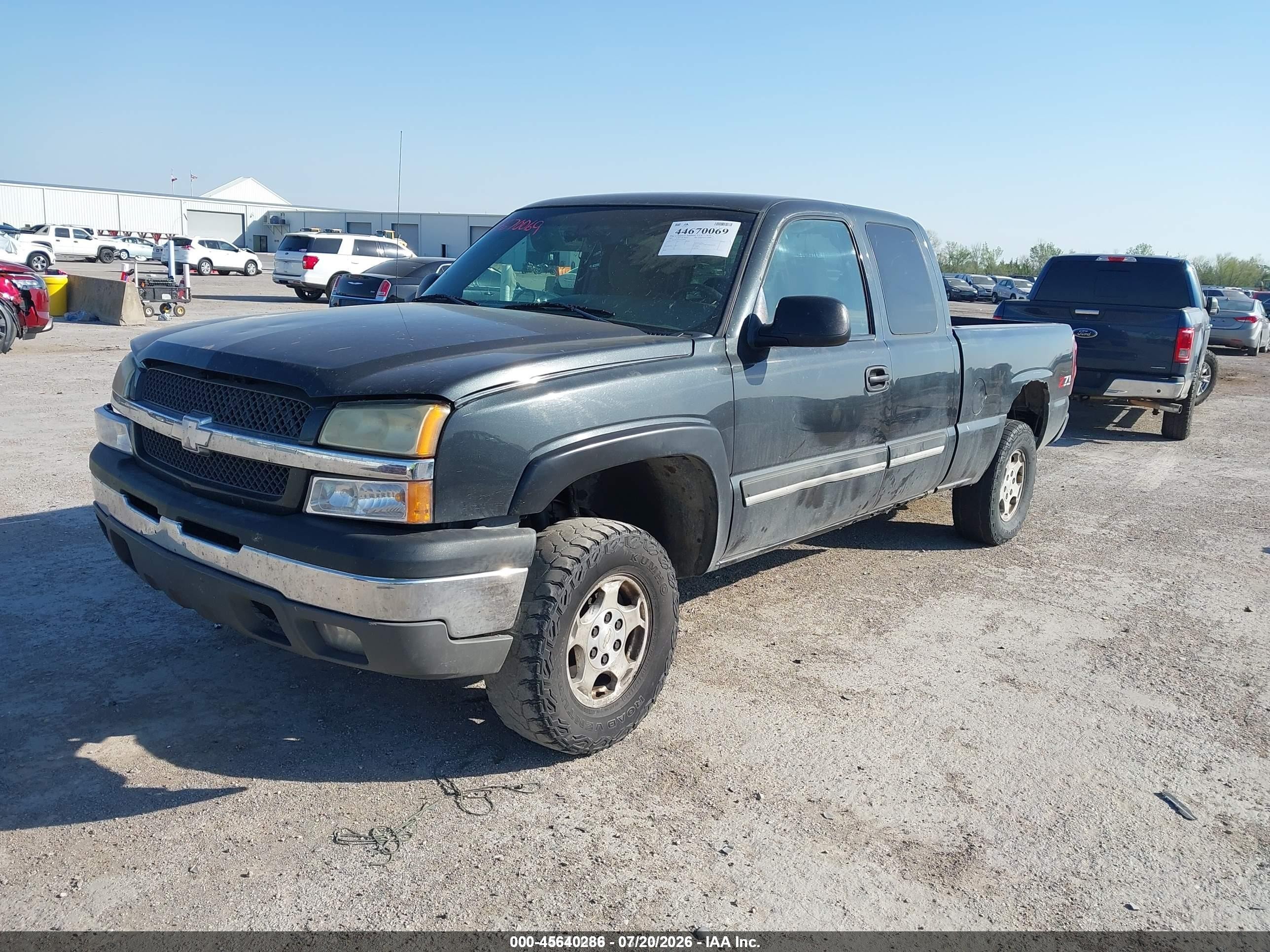 2003 Chevrolet Silverado 1500 Ls Gray vin: 1GCEK19T73E224506