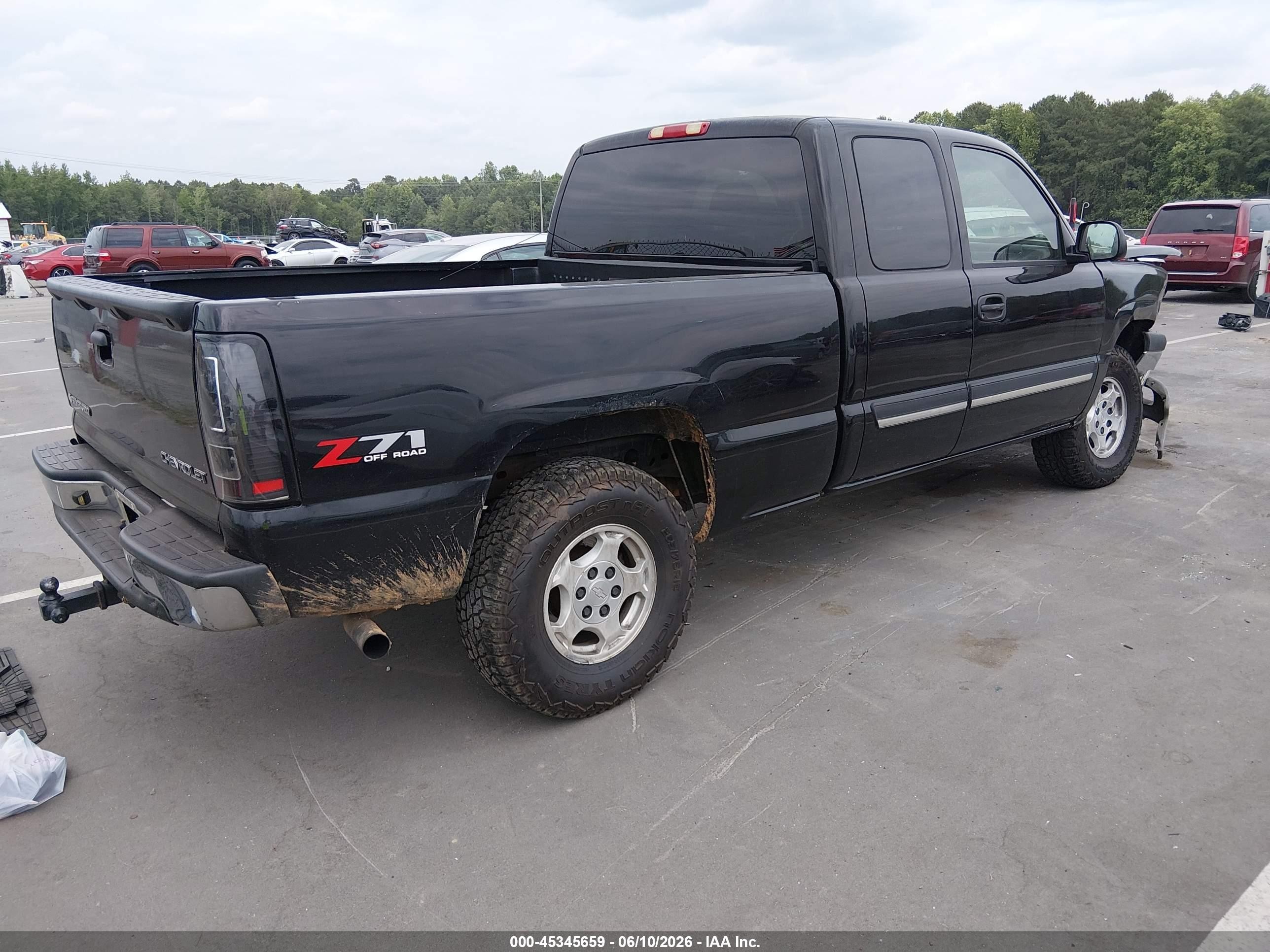 2003 Chevrolet Silverado 1500 Ls Black vin: 1GCEK19T73E335492