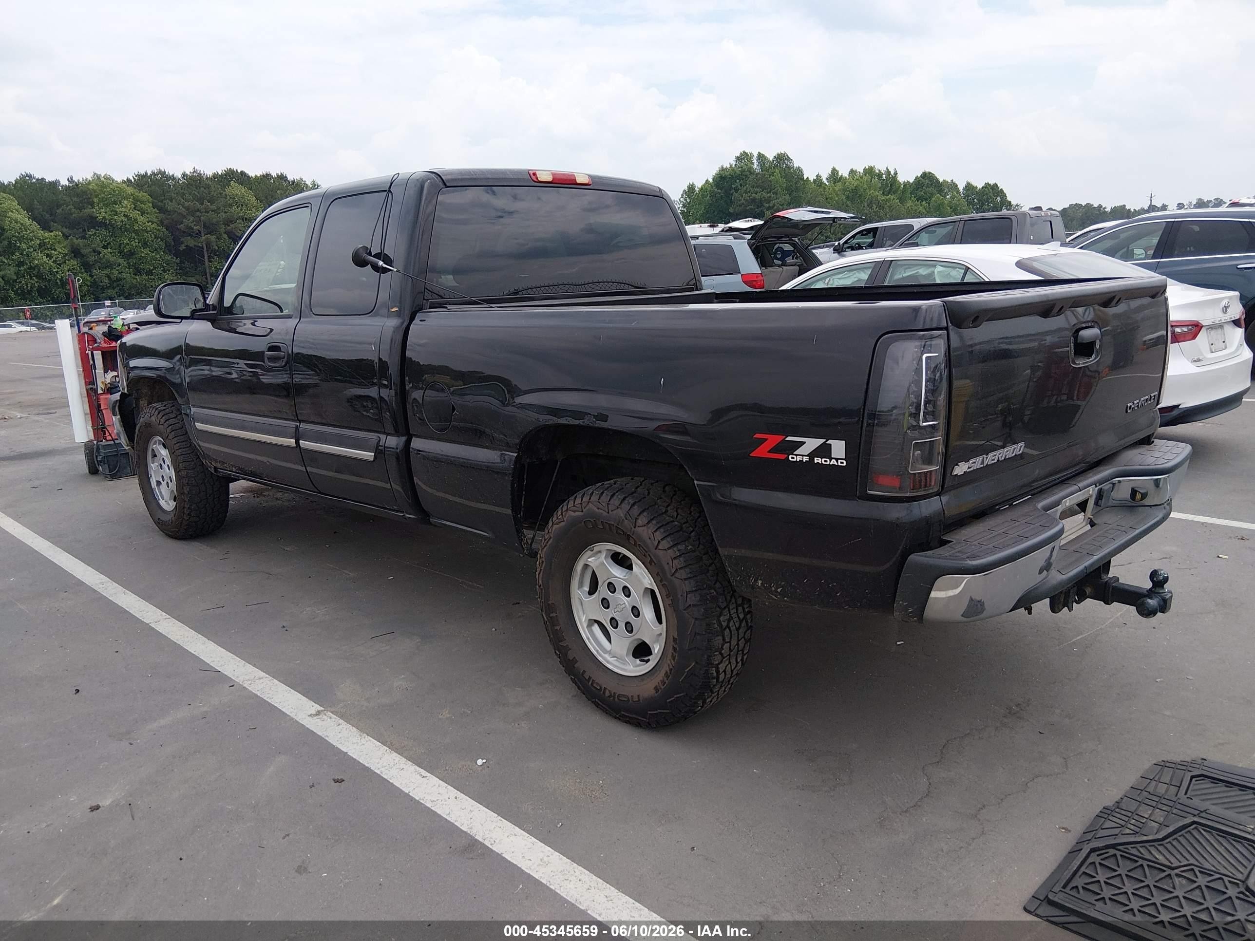 2003 Chevrolet Silverado 1500 Ls Black vin: 1GCEK19T73E335492