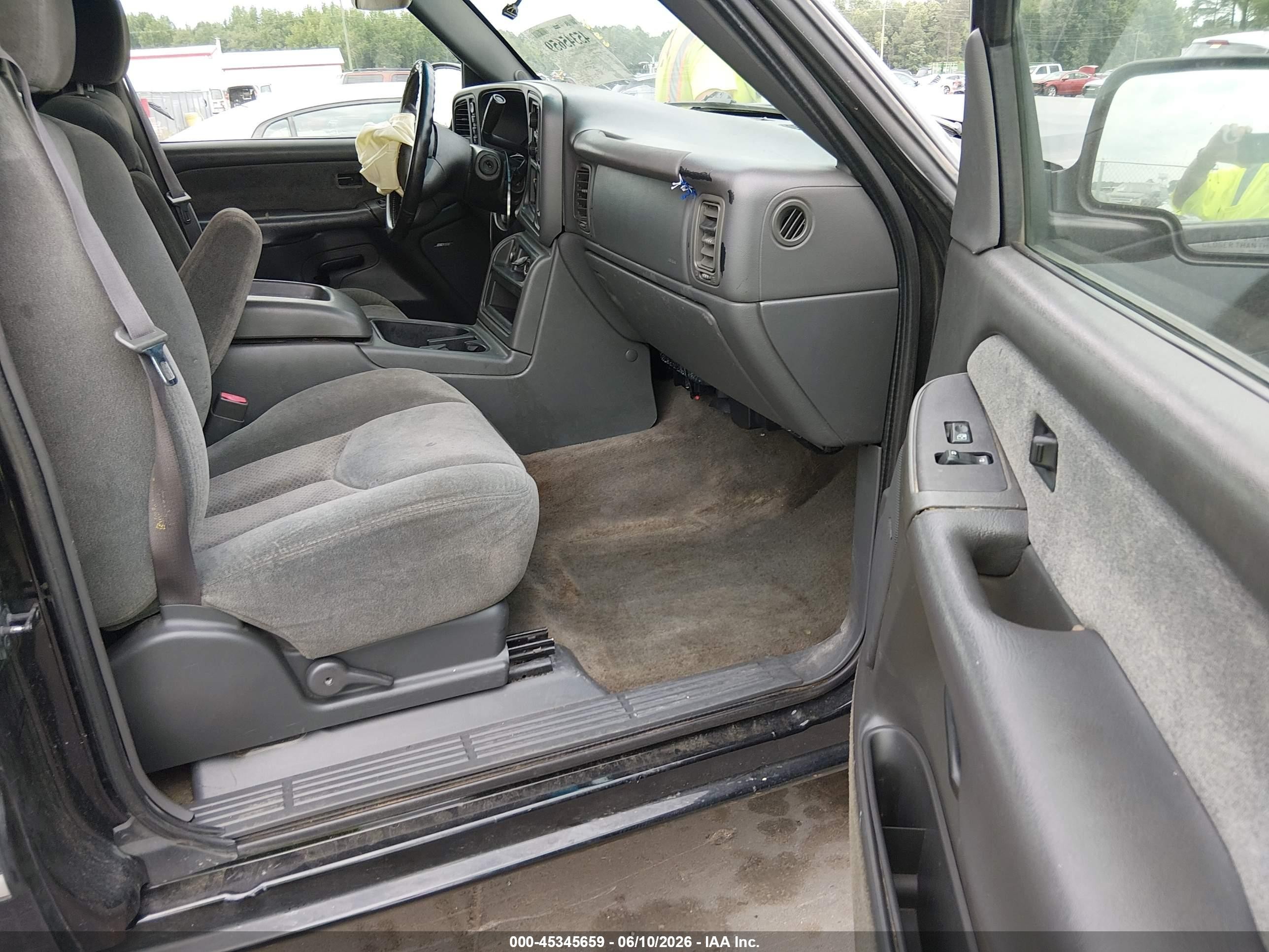 2003 Chevrolet Silverado 1500 Ls Black vin: 1GCEK19T73E335492