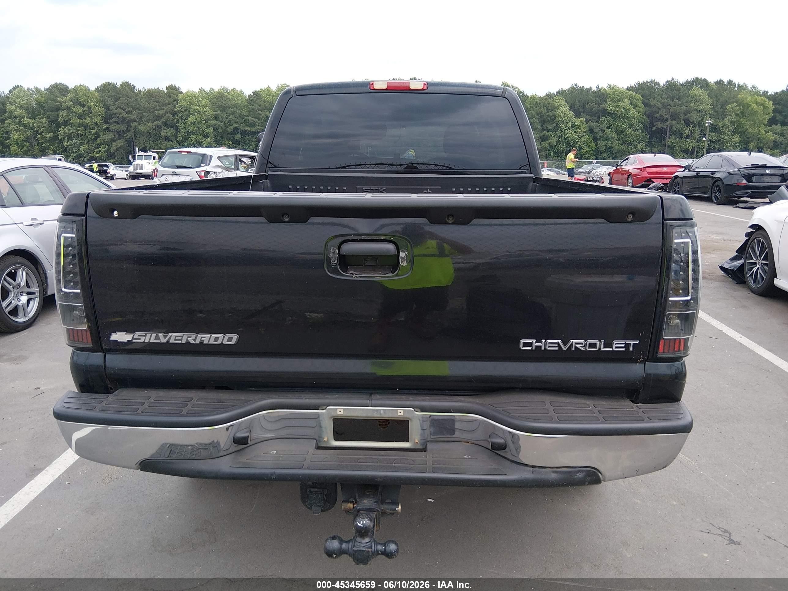 2003 Chevrolet Silverado 1500 Ls Black vin: 1GCEK19T73E335492