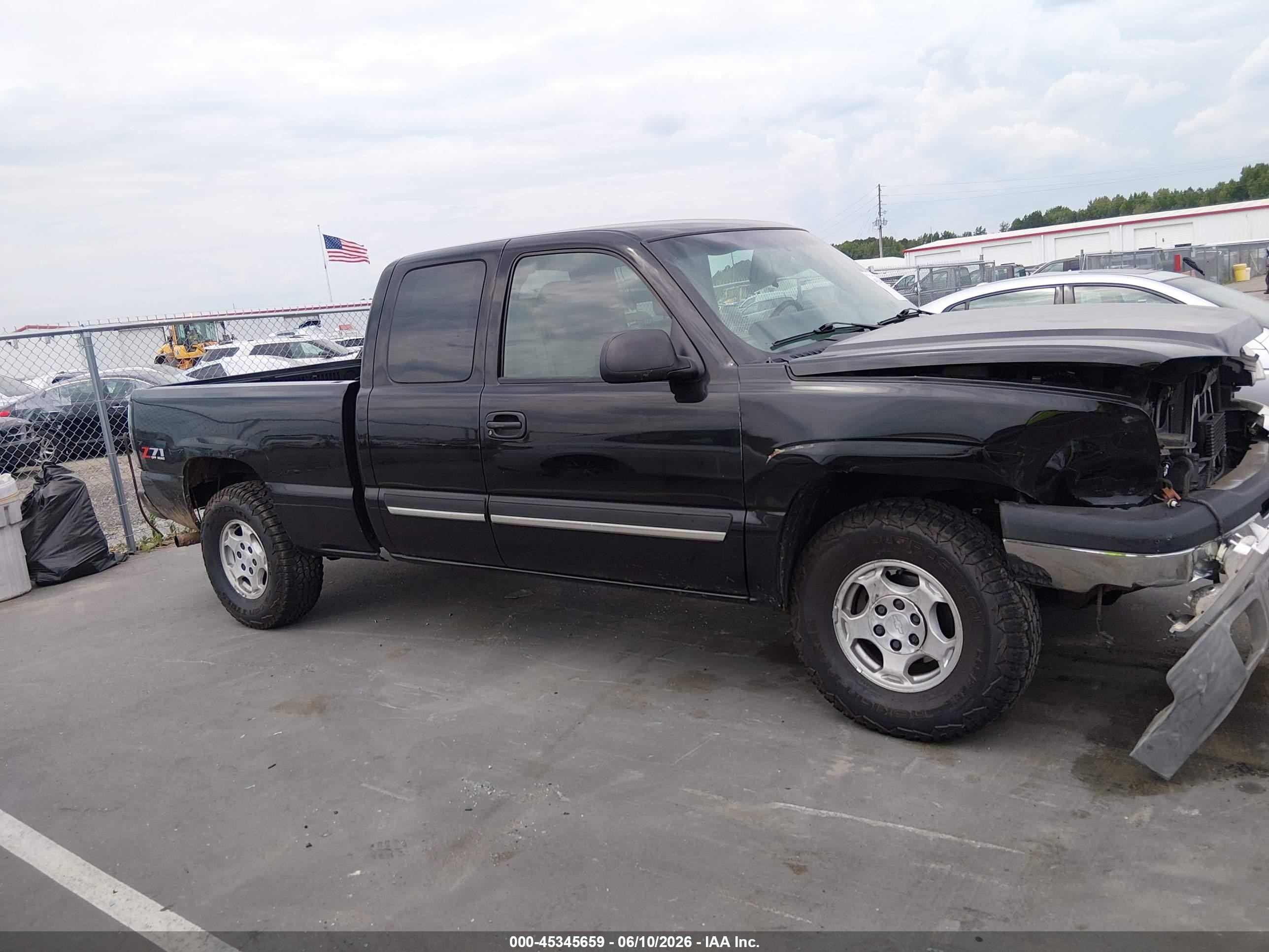 2003 Chevrolet Silverado 1500 Ls Black vin: 1GCEK19T73E335492