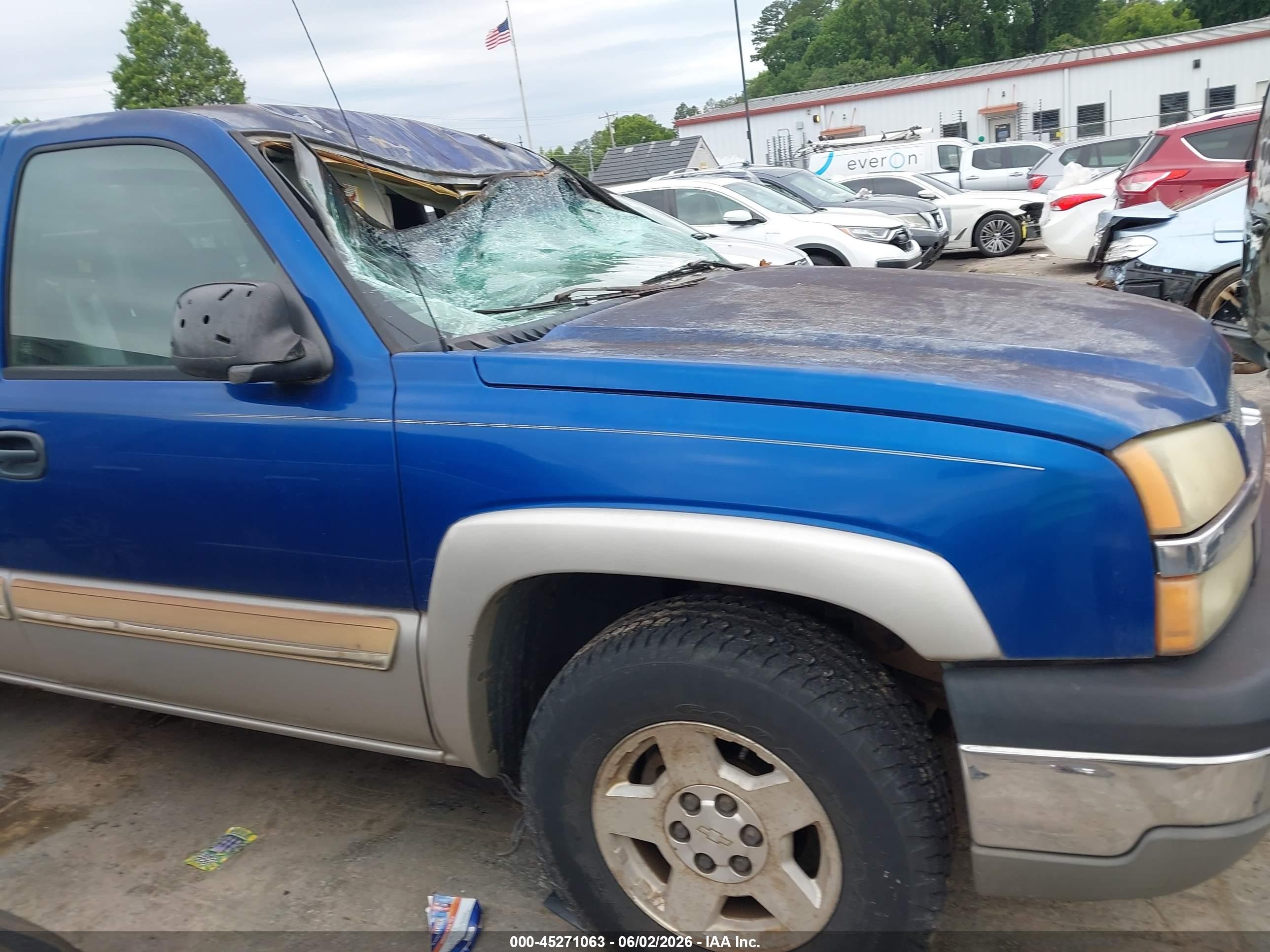 2004 Chevrolet Silverado 1500 Z71 Blue vin: 1GCEK19T74Z157190