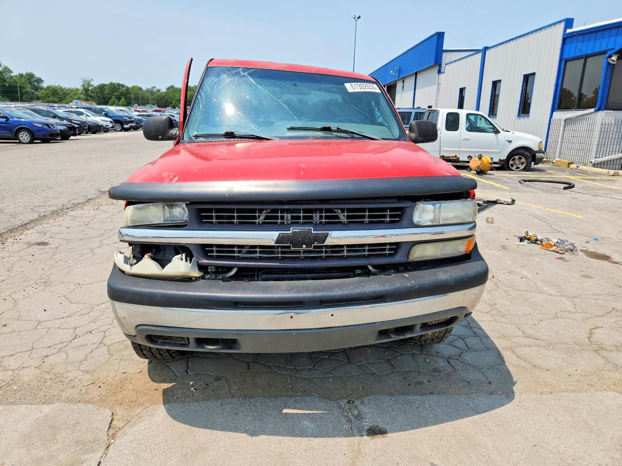 2001 Chevrolet Silverado K1500 Red vin: 1GCEK19T81E128204
