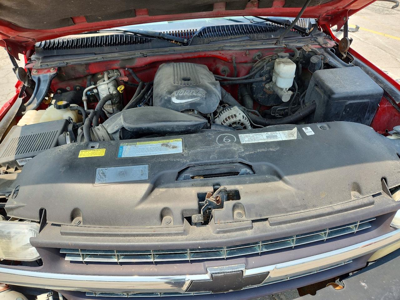 2001 Chevrolet Silverado K1500 Red vin: 1GCEK19T81E128204