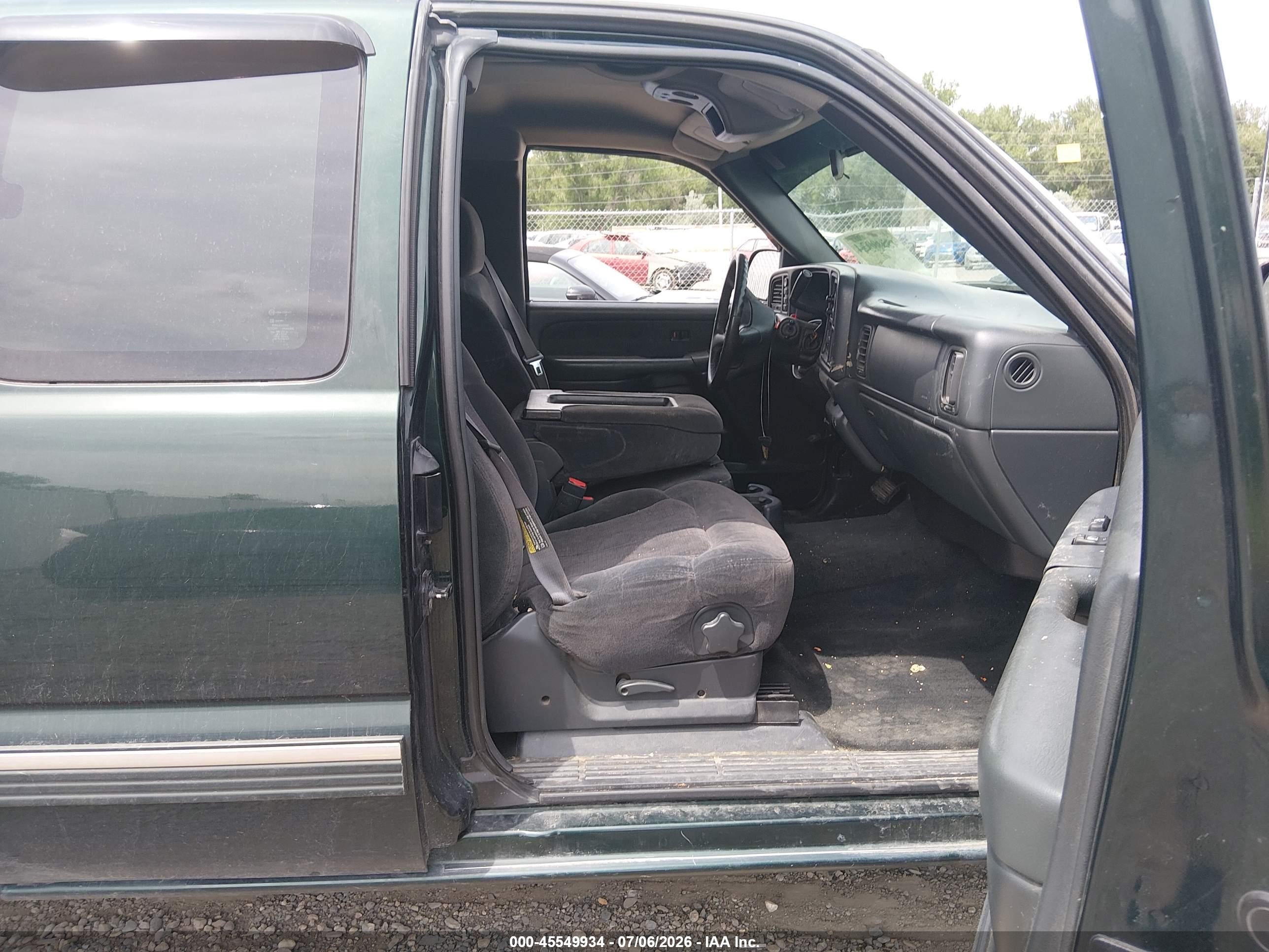 2001 Chevrolet Silverado 1500 Ls Green vin: 1GCEK19T81E214953